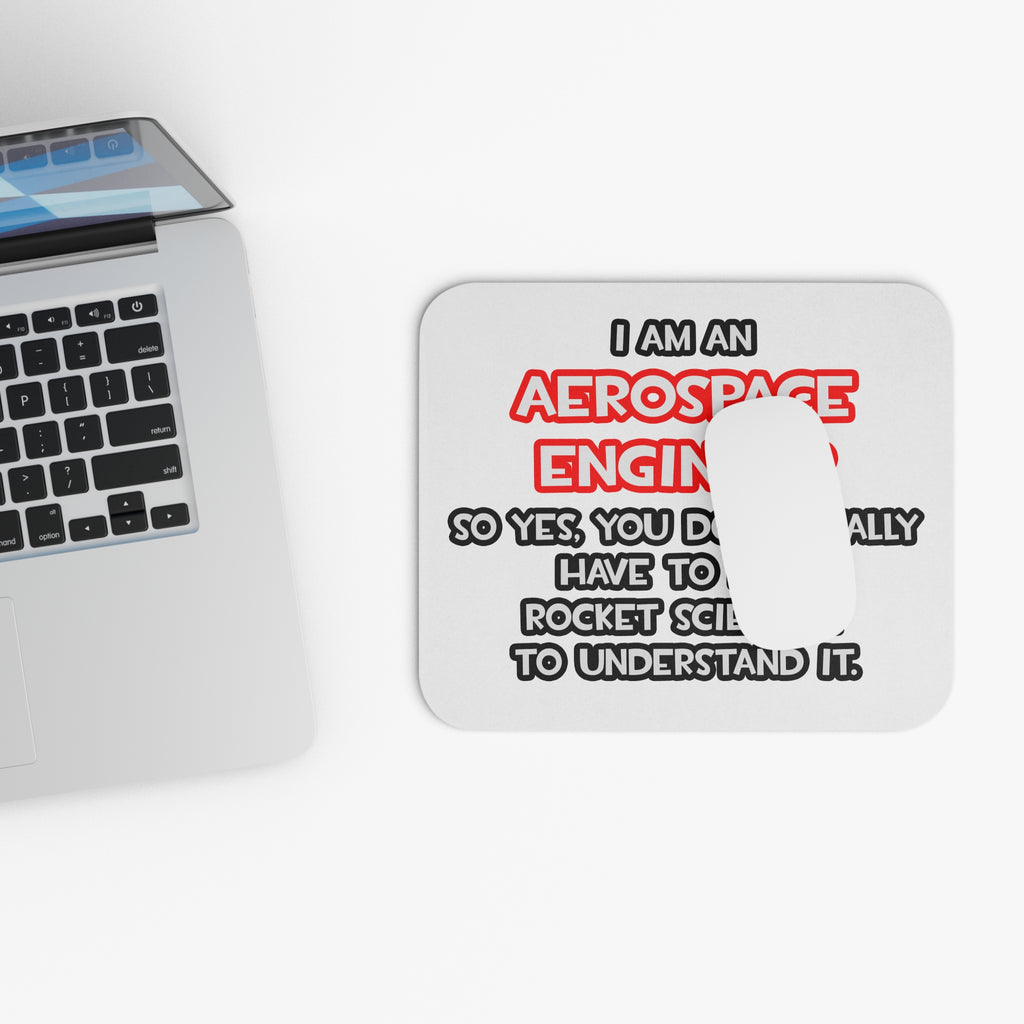 Rocket Scientist .. Funny Aerospace Engineer - Mouse Pad (Rectangle)