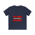 Evil Genius...Teacher - Kids Softstyle Tee