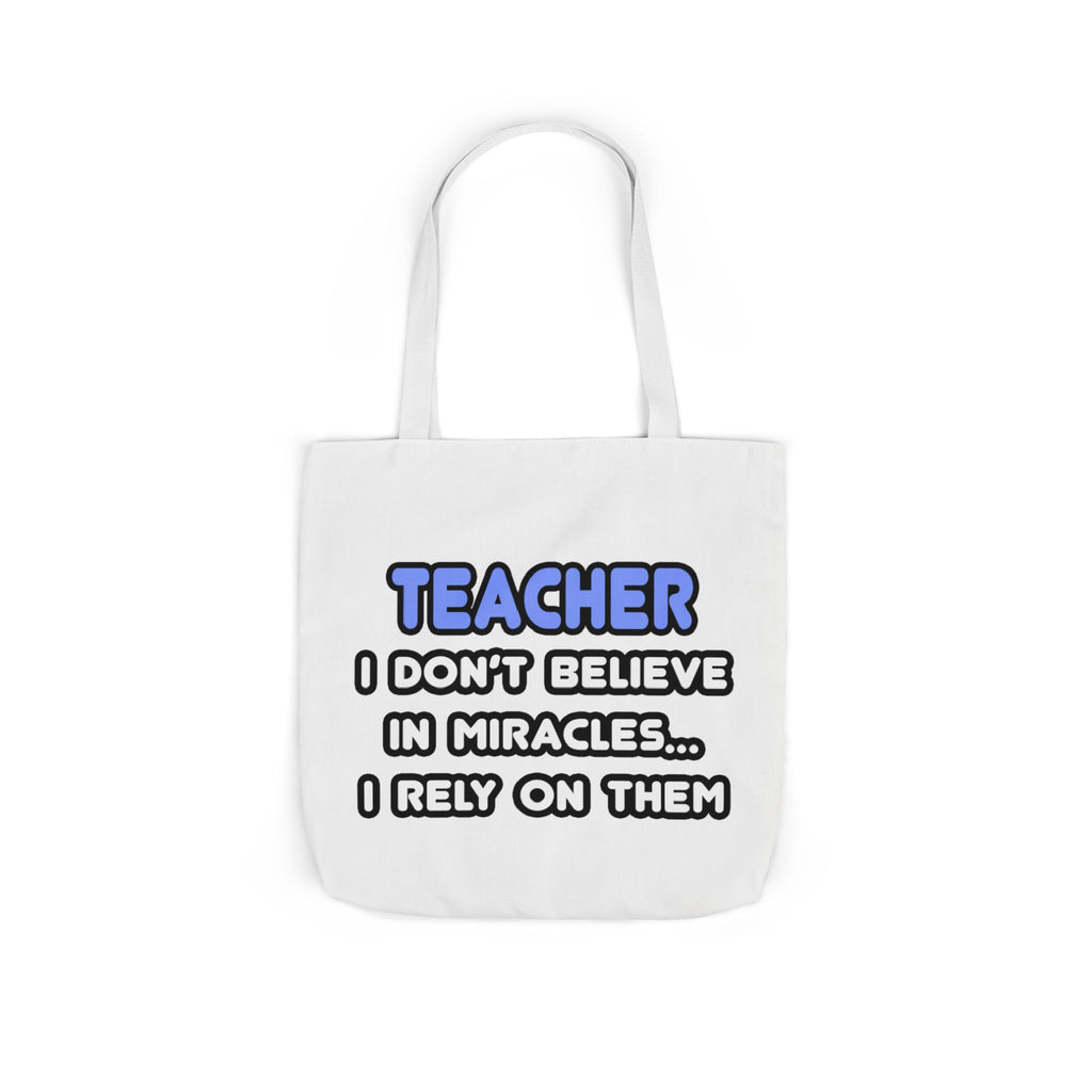 Miracles and Teachers - Canvas Tote Bag, 5-Color Straps