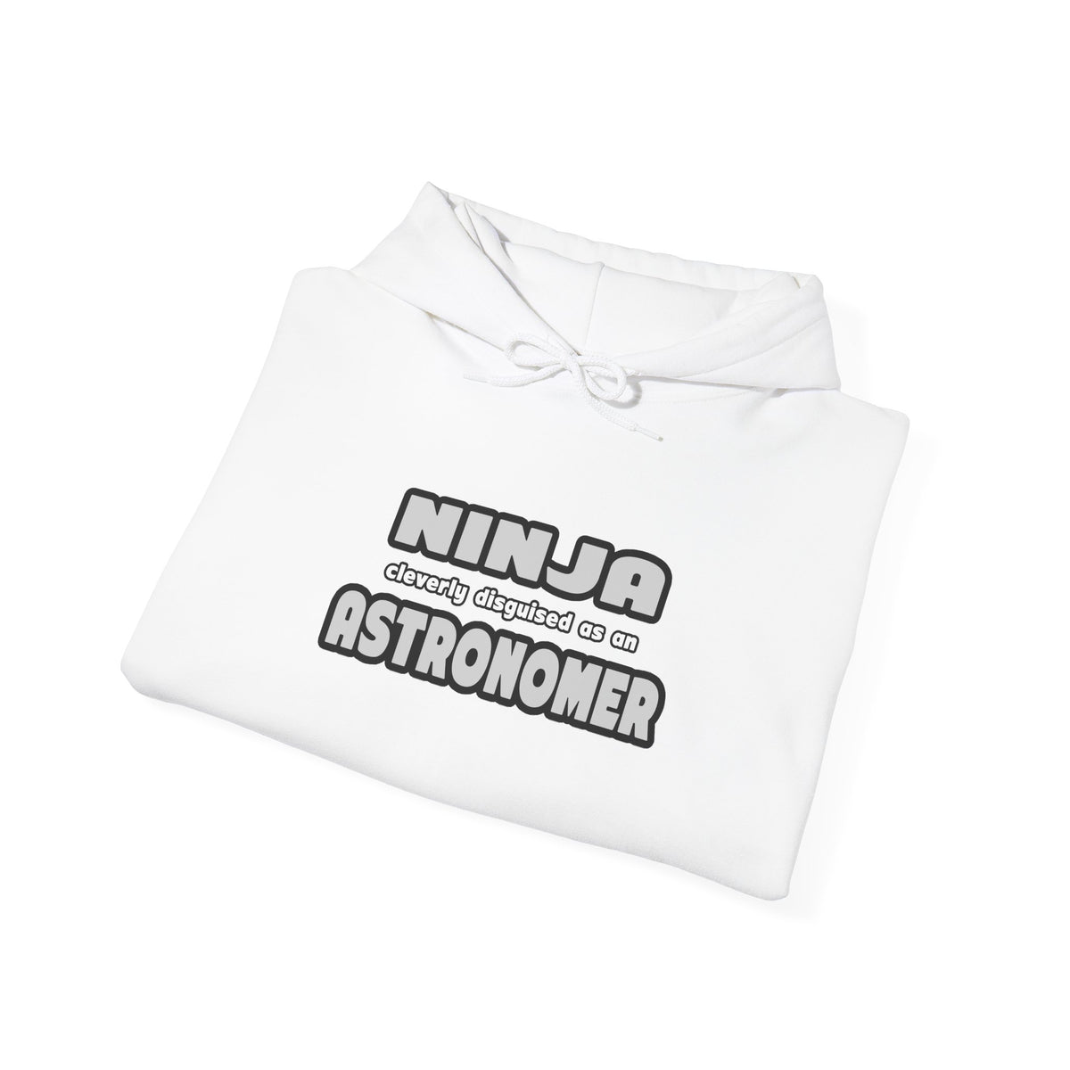 Ninja Cleverly Disguised As An Astronomer - Unisex Heavy Blend™ Hooded Sweatshirt