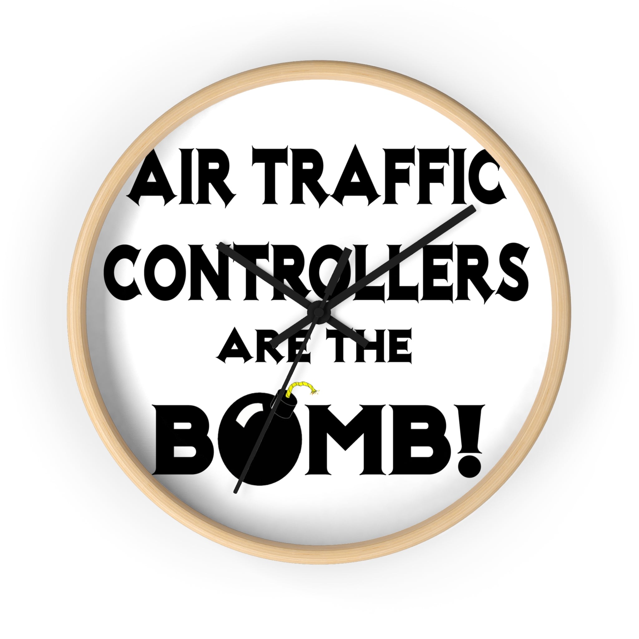 Air Traffic Controllers Are The Bomb! - Wall Clock