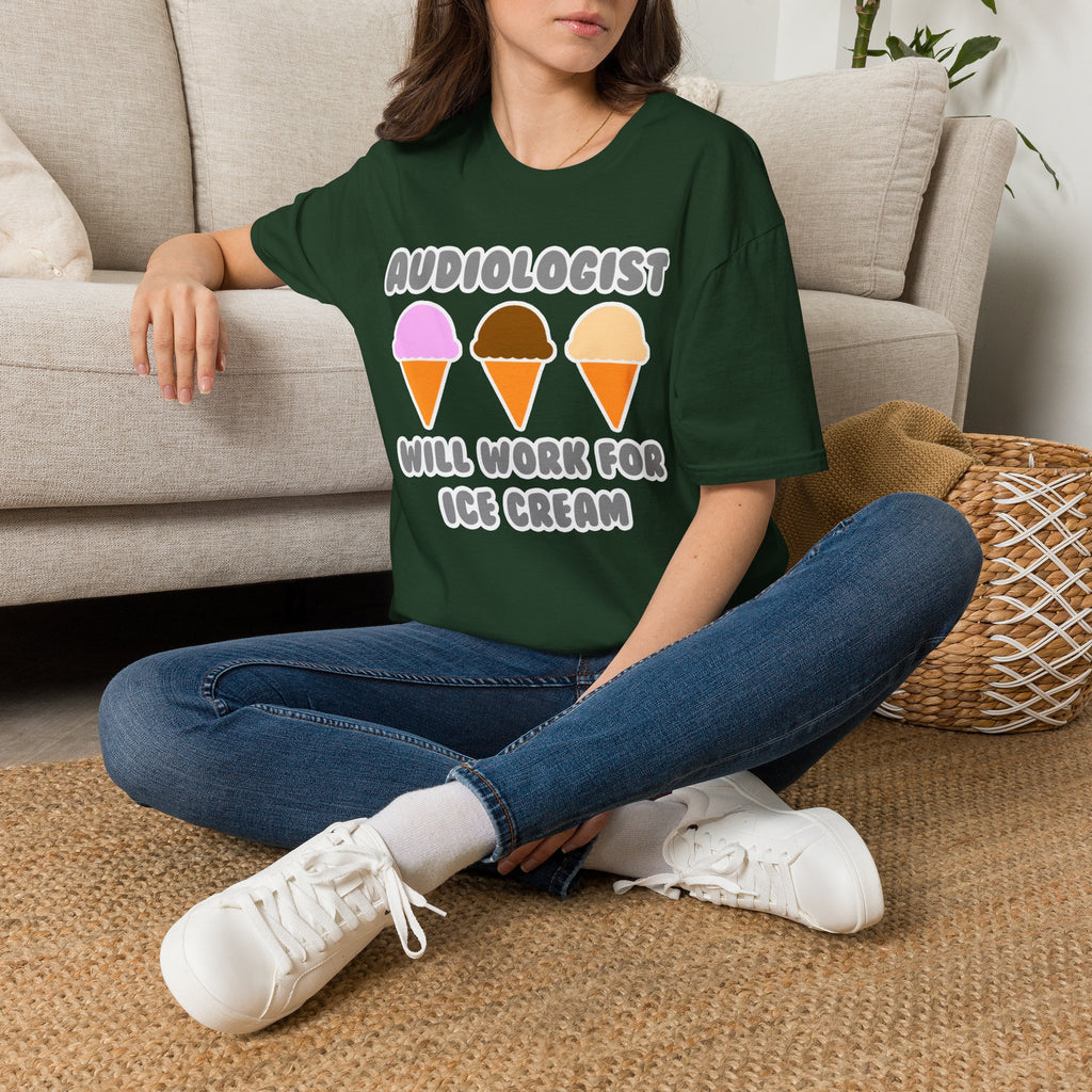 Audiologist ... Will Work For Ice Cream - Unisex Softstyle T-Shirt