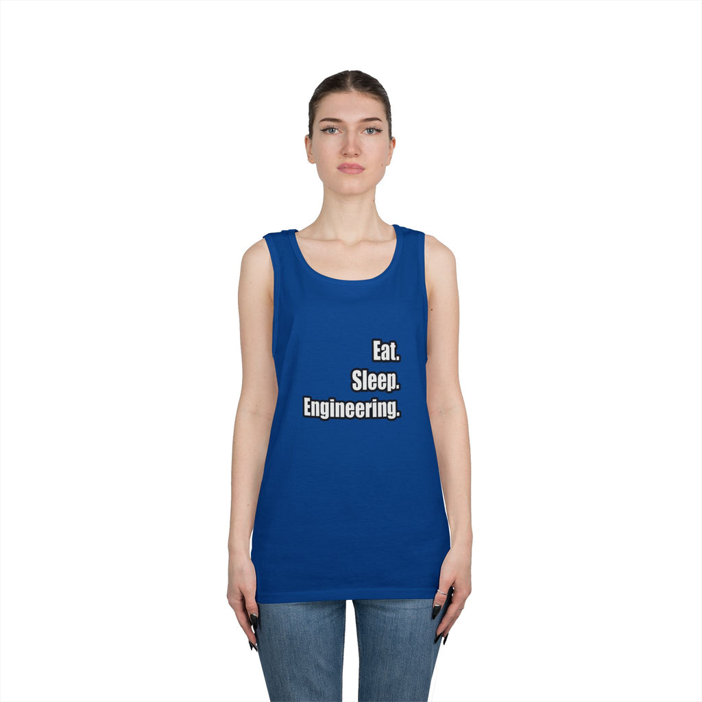 Eat. Sleep. Engineering - Unisex Heavy Cotton Tank Top