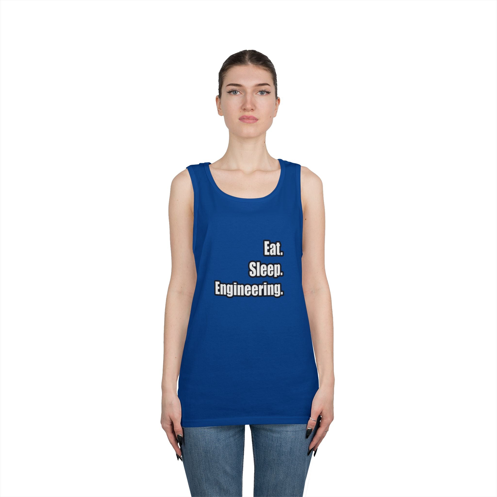 Eat. Sleep. Engineering - Unisex Heavy Cotton Tank Top