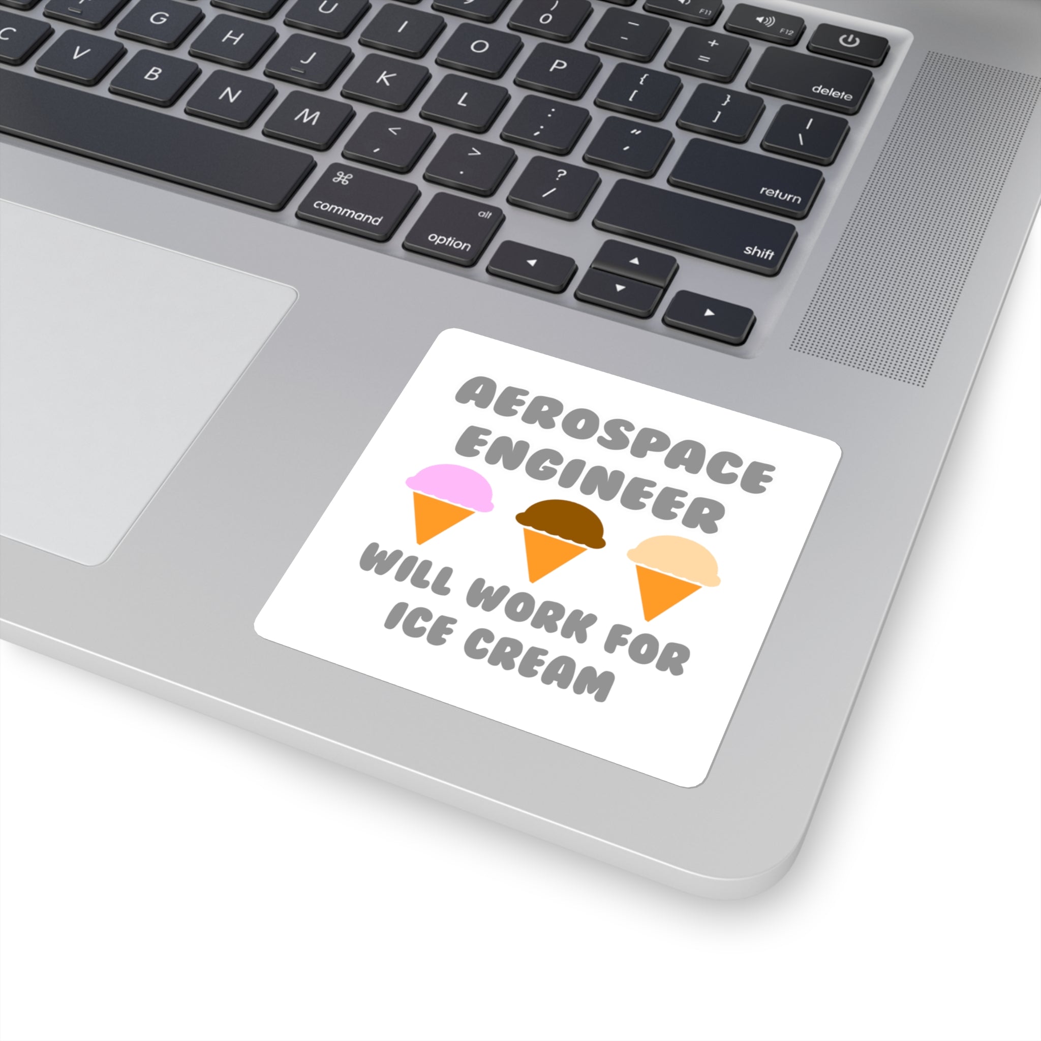 Aerospace Engineer ... Will Work For Ice Cream - Square Stickers