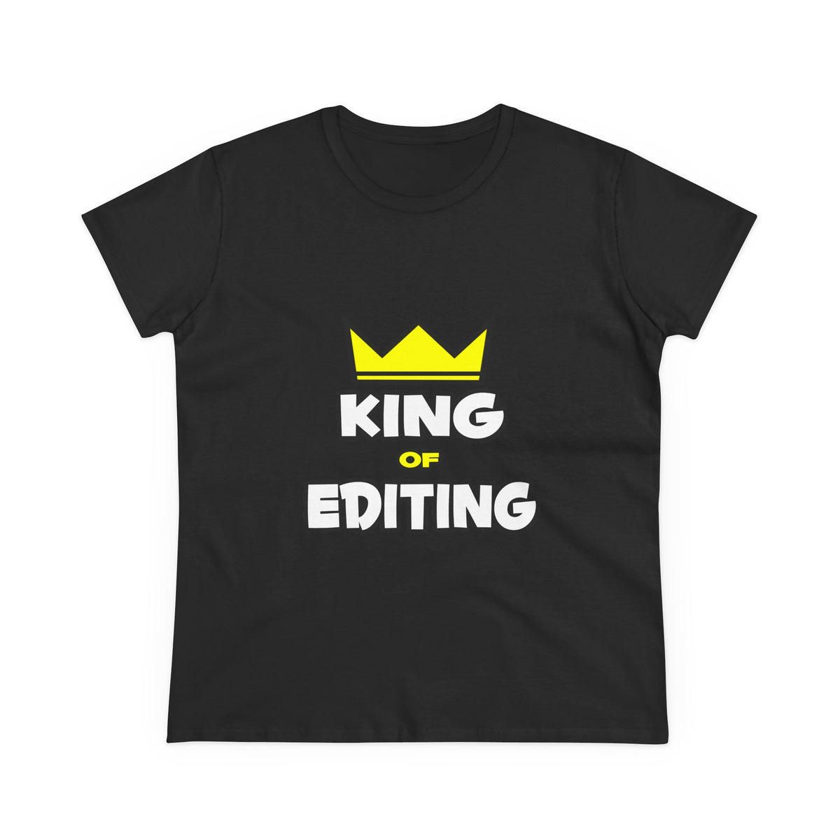 King of Editing - Women's Midweight Cotton Tee
