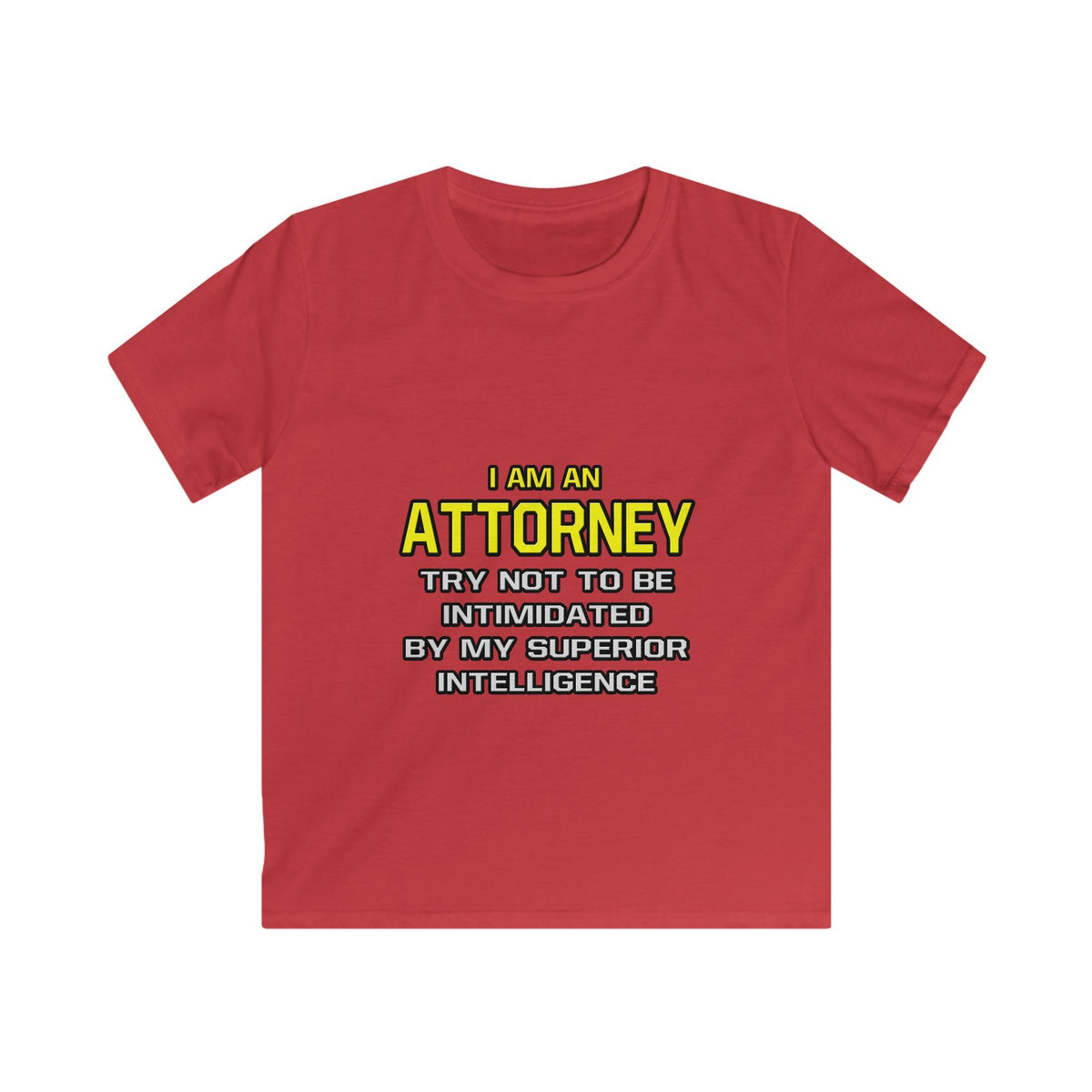 Attorney...Superior Intelligence - Kids Softstyle Tee