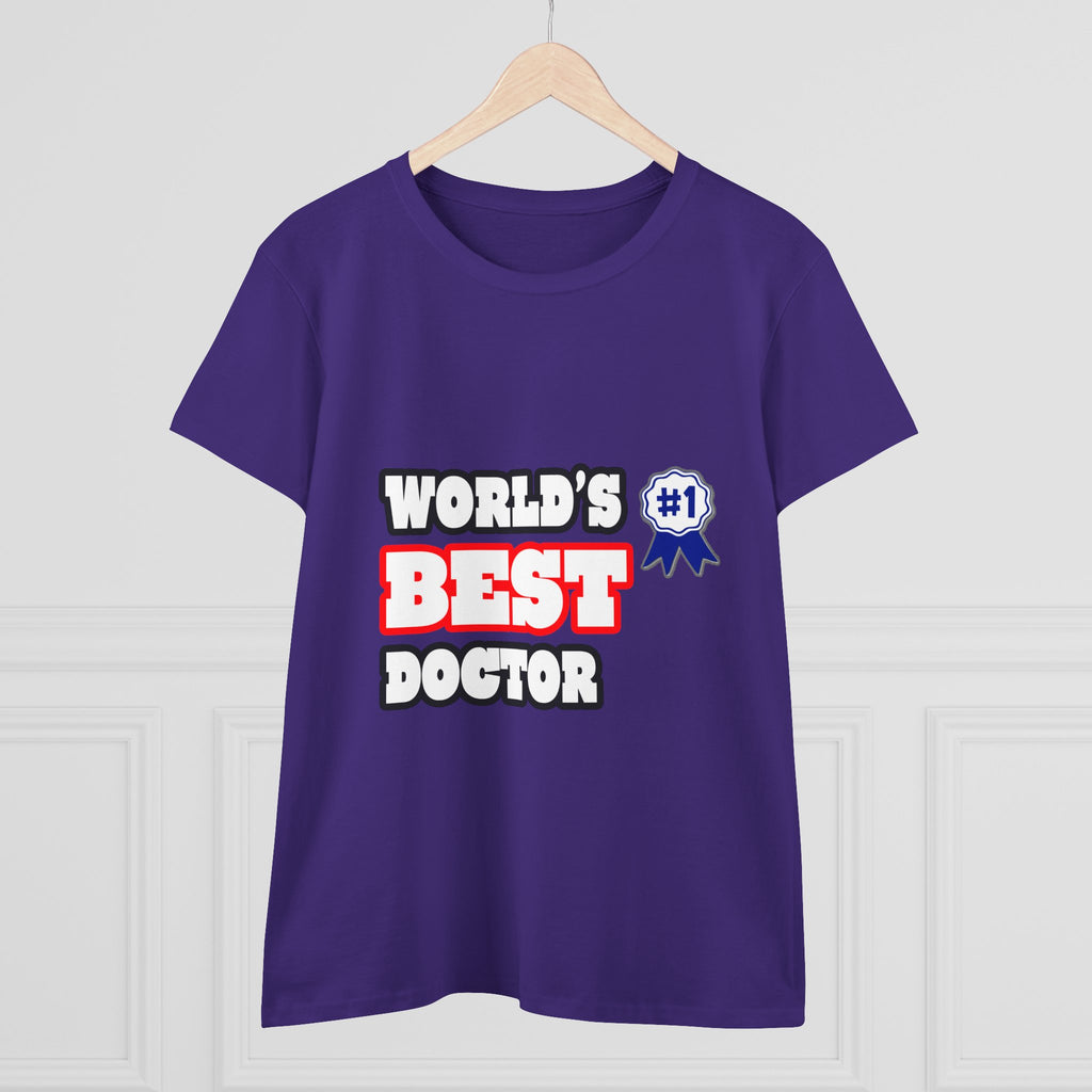 World's Best Doctor - Women's Midweight Cotton Tee