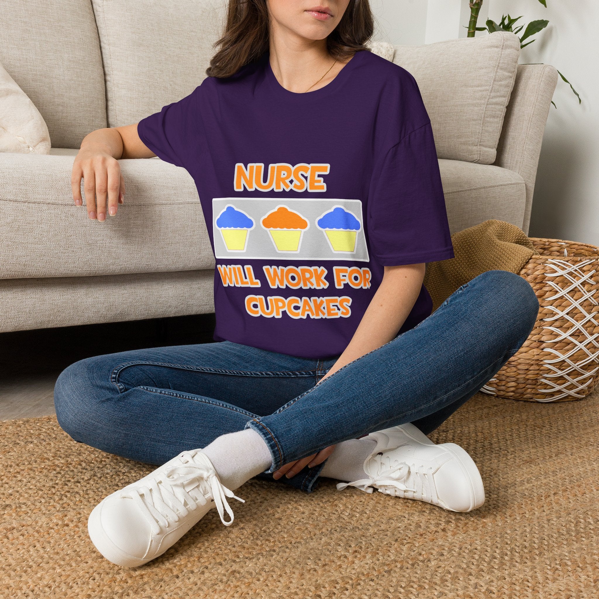 Nurse ... Will Work For Cupcakes - Unisex Softstyle T-Shirt