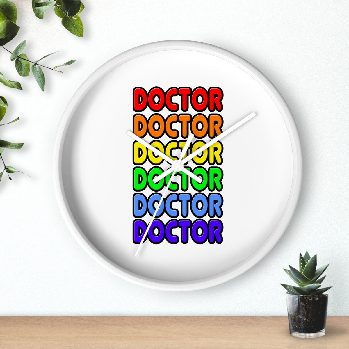 Rainbow Doctor - Wall Clock