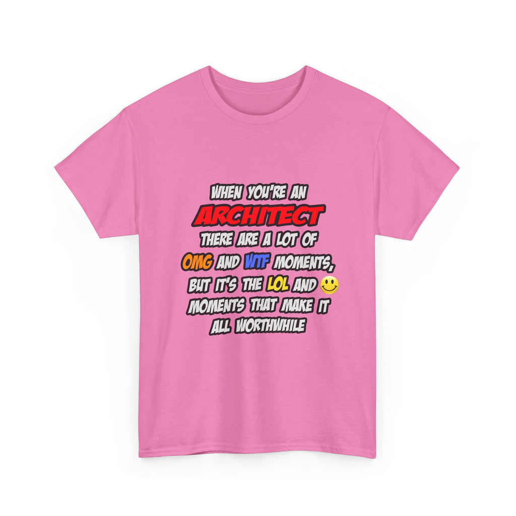 Architect .. OMG WTF LOL - Unisex Heavy Cotton Tee