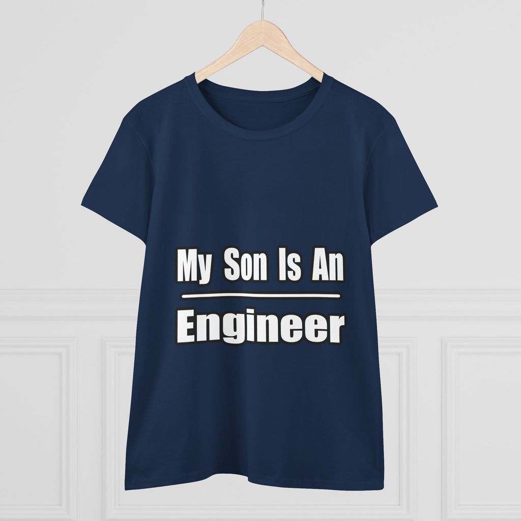 My Son Engineer - Women's Midweight Cotton Tee