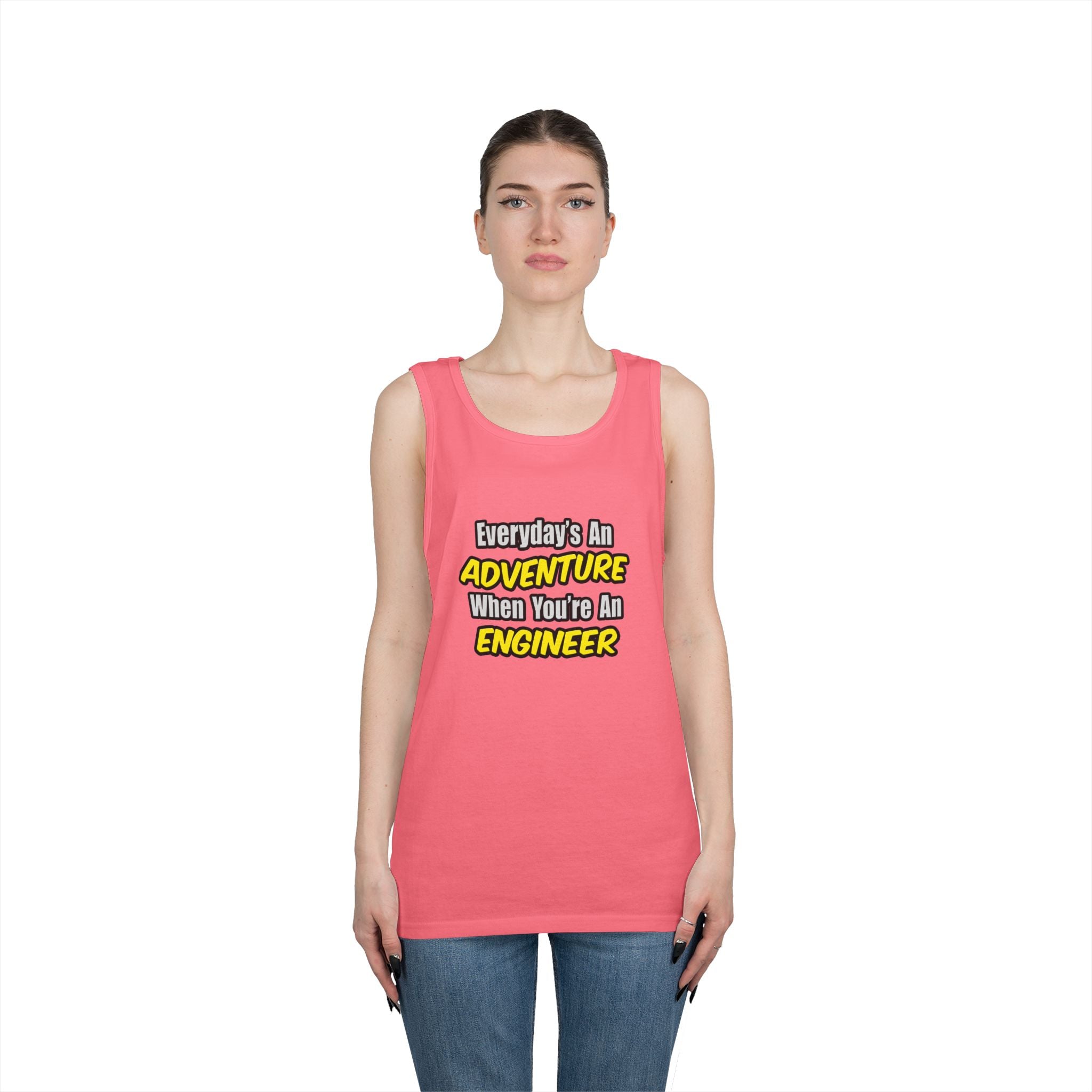 Everyday's An Adventure...Engineer - Unisex Heavy Cotton Tank Top