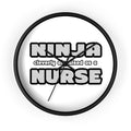 Ninja Cleverly Disguised As A Nurse - Wall Clock