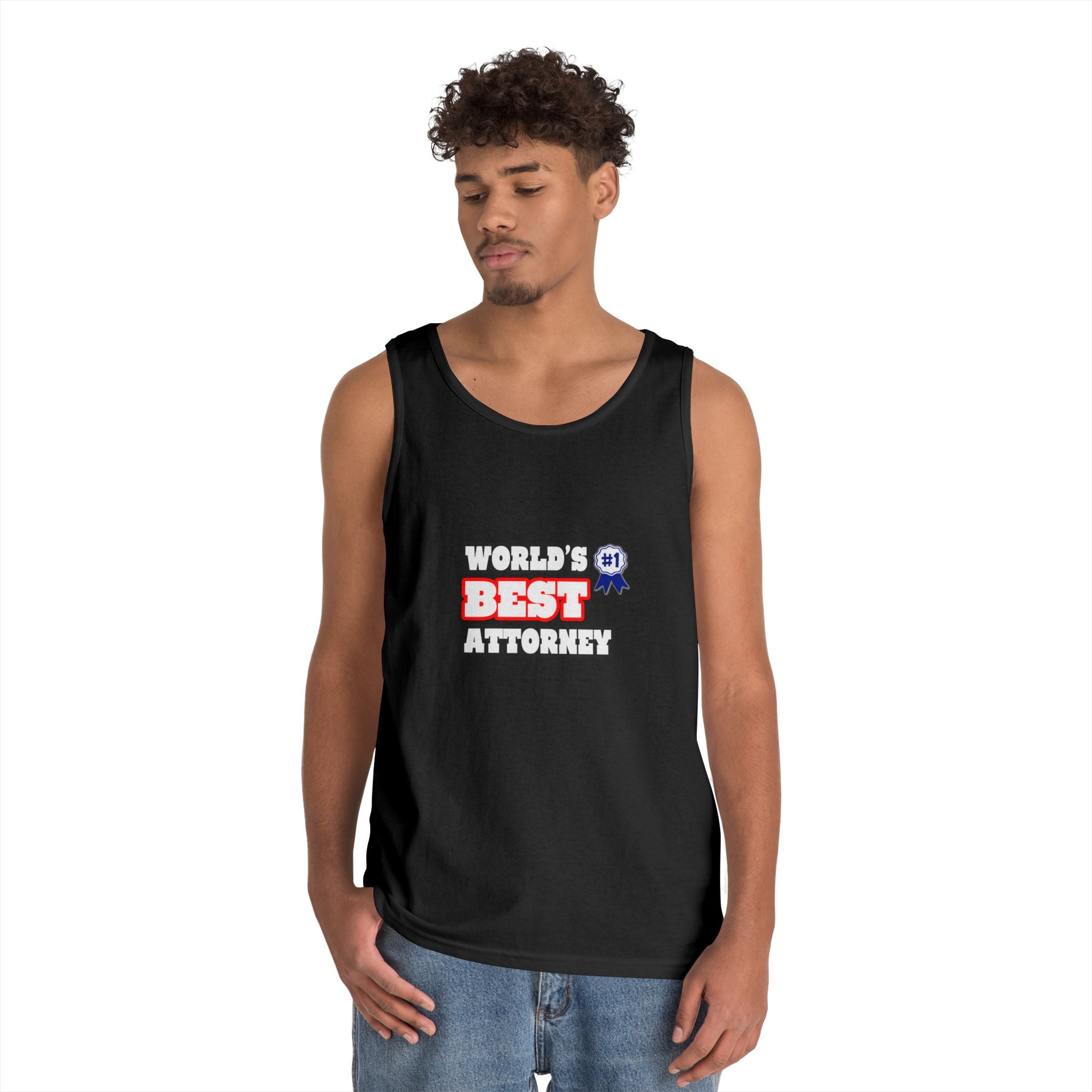 World's Best Attorney - Unisex Heavy Cotton Tank Top