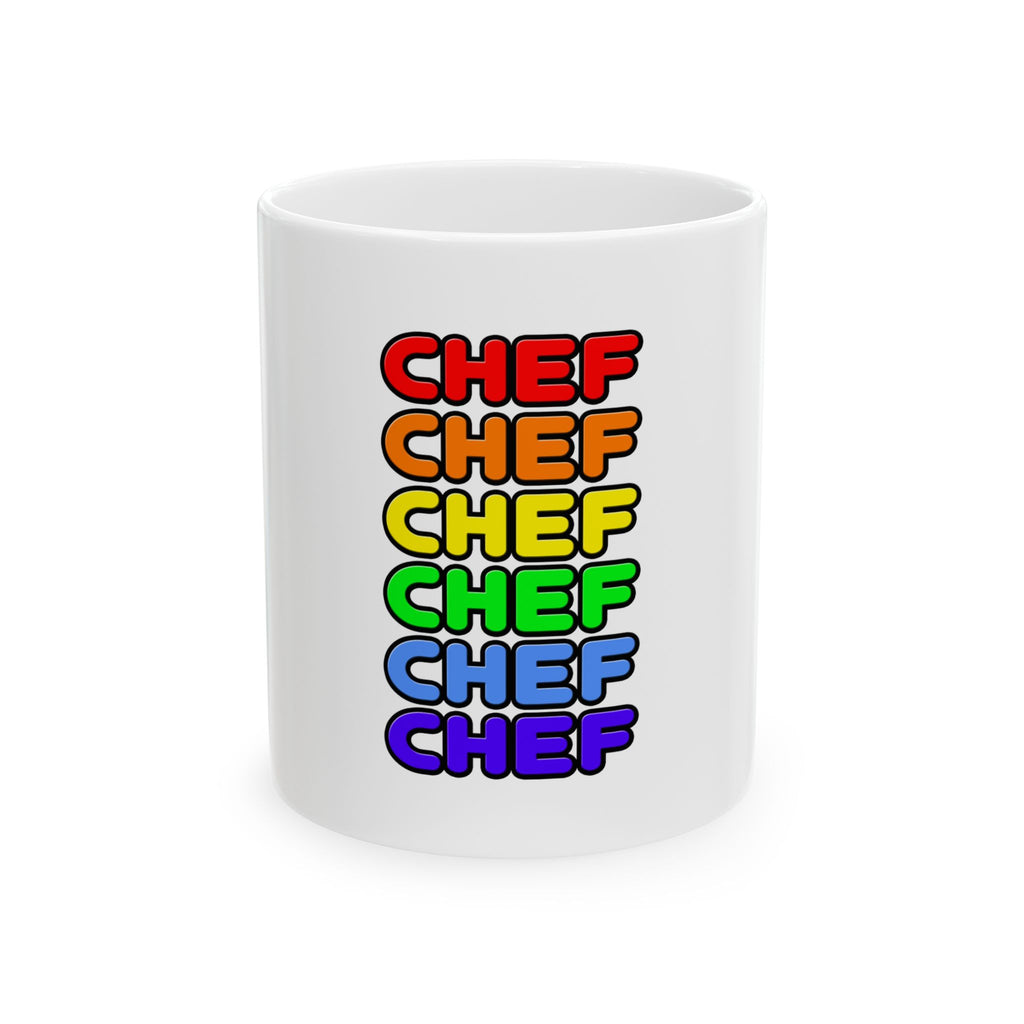 Rainbow Chef - Ceramic Mug, (11oz, 15oz)