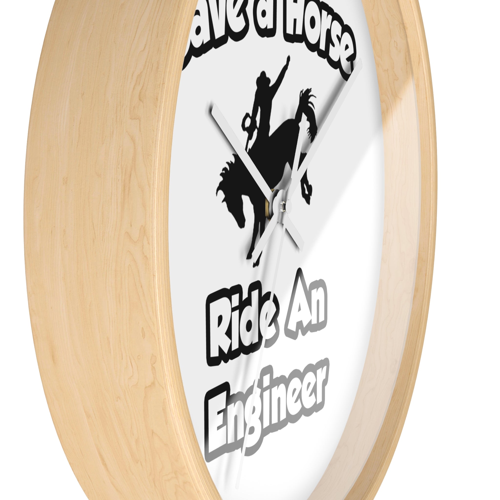 Save a Horse .. Ride an Engineer - Wall Clock