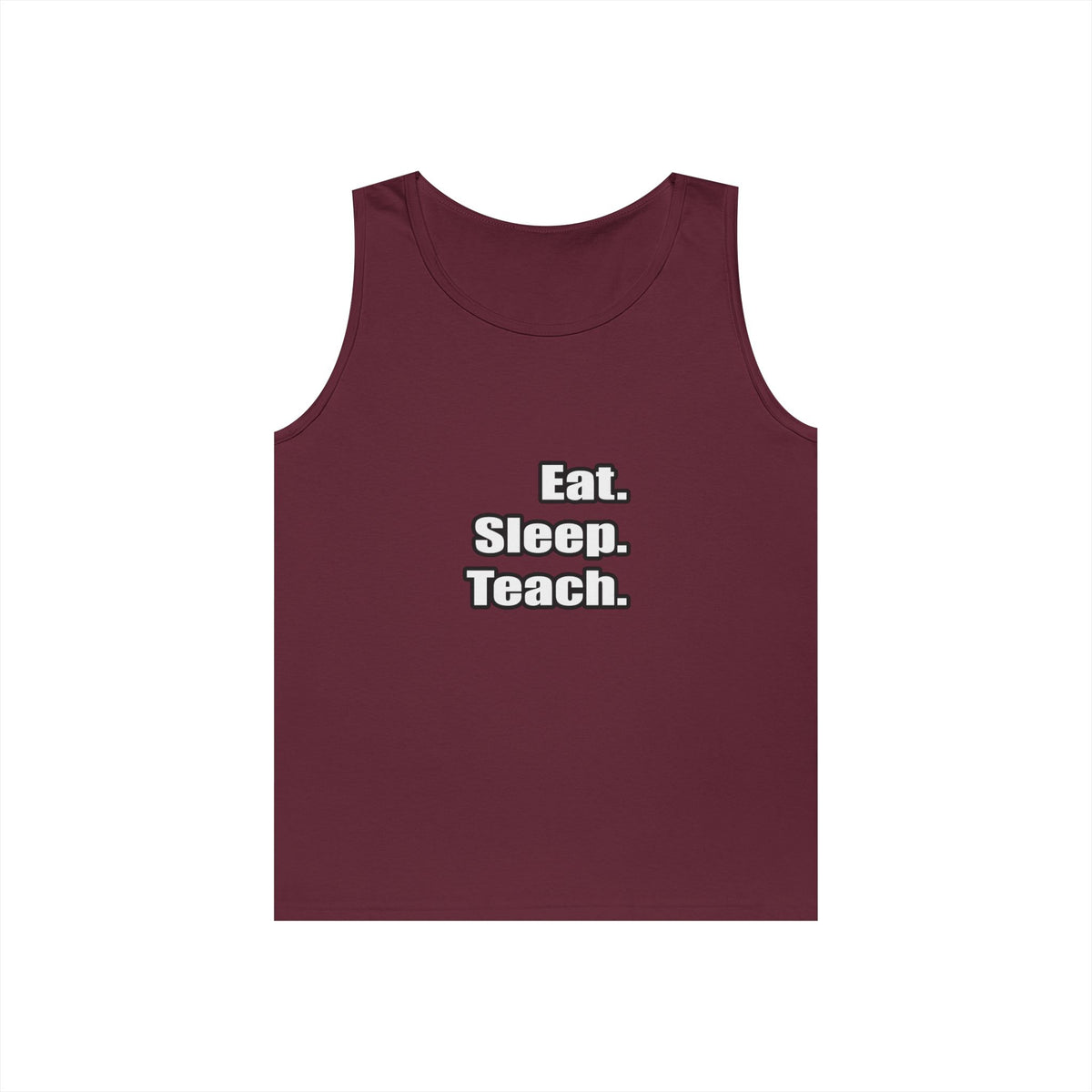 eat sleep teach - Unisex Heavy Cotton Tank Top