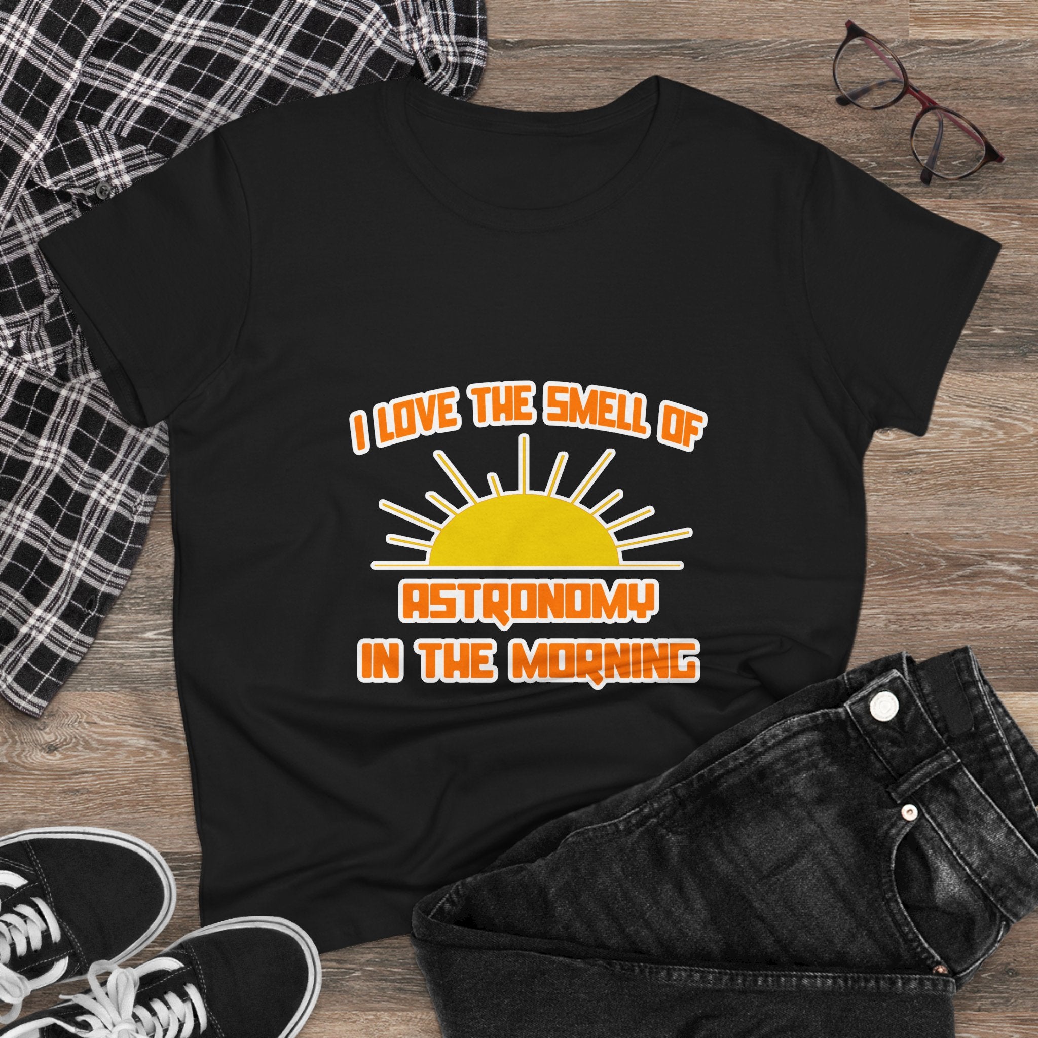 Smell of Astronomy in the Morning - Women's Midweight Cotton Tee