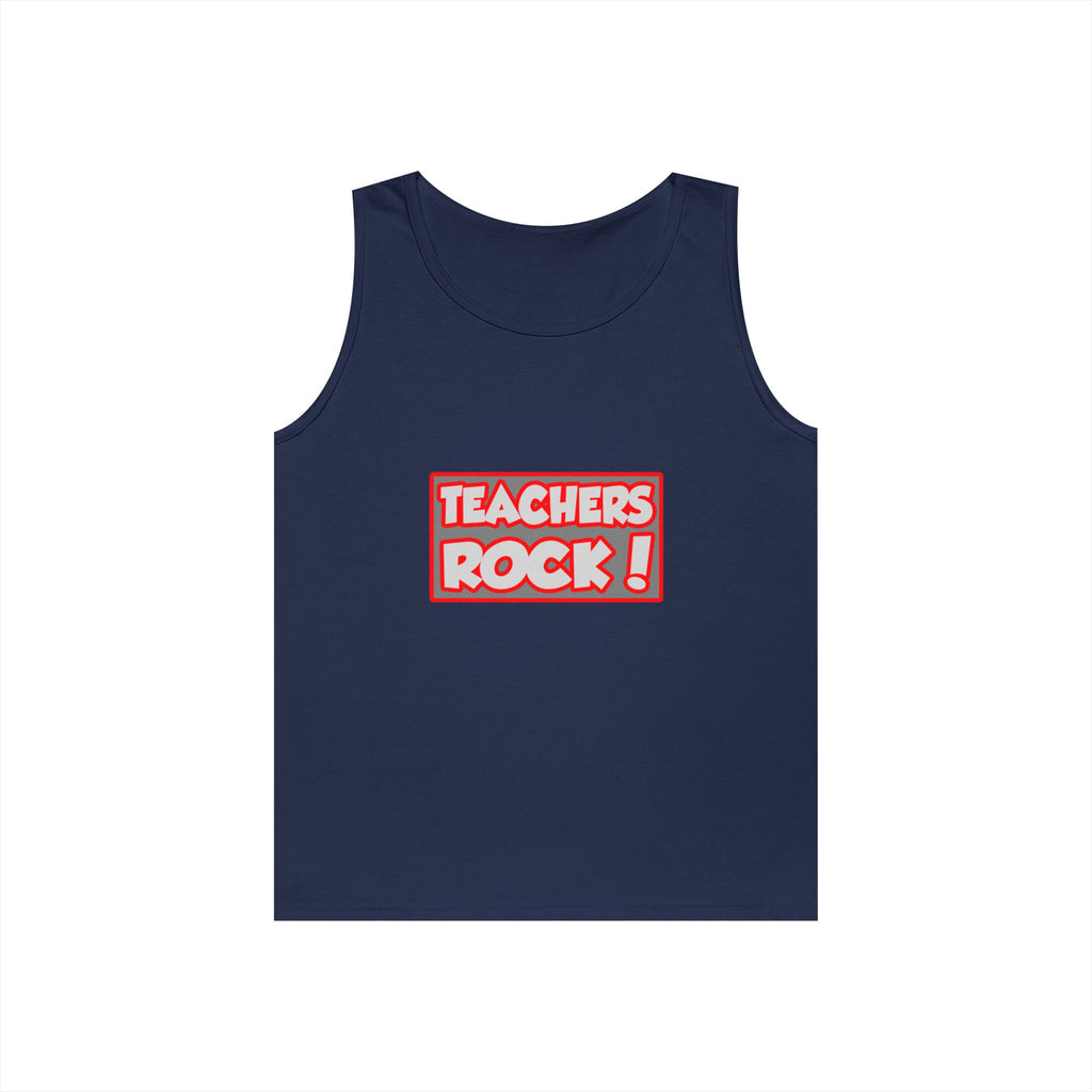 Teachers Rock! - Unisex Heavy Cotton Tank Top