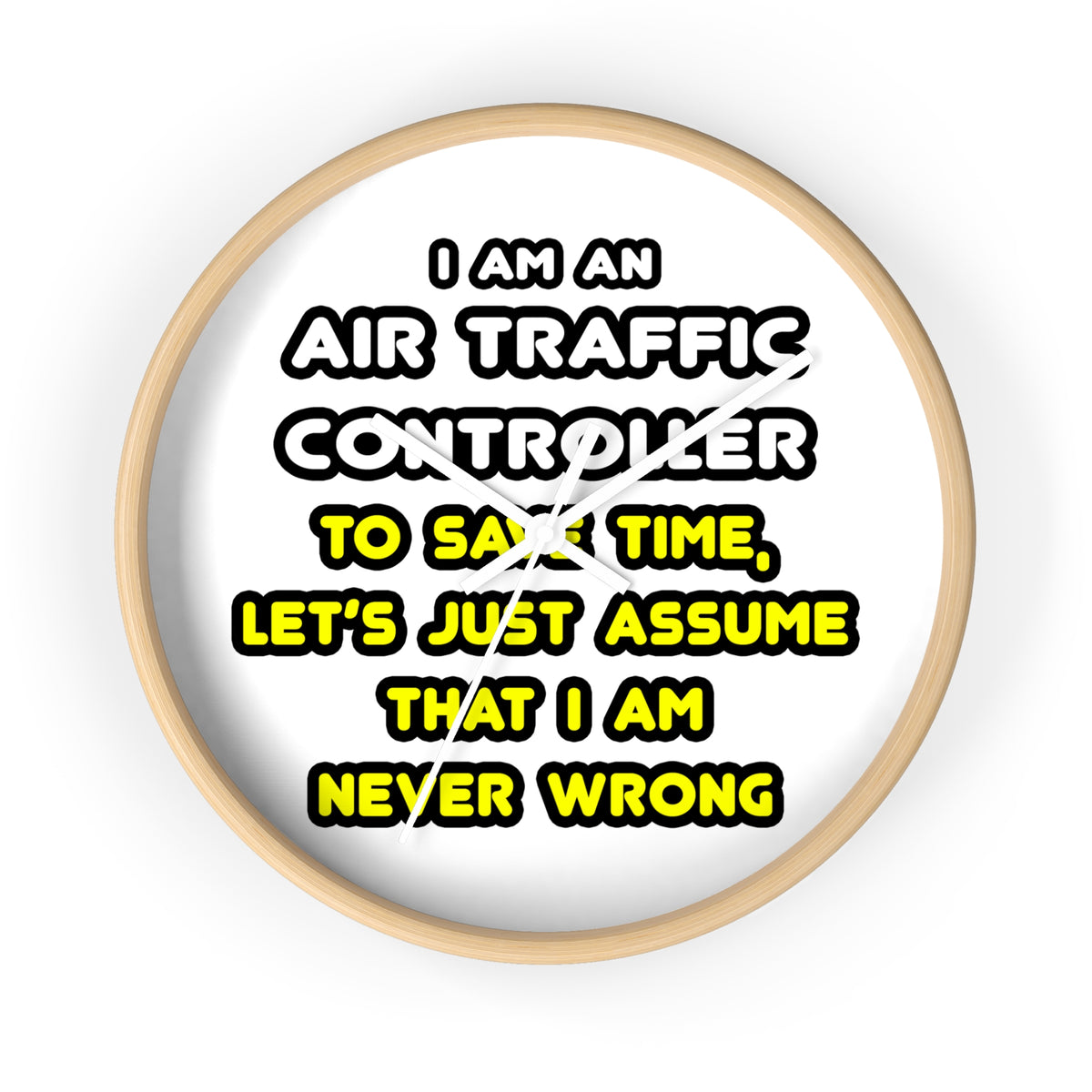 Funny Air Traffic Controller T Shirts - Wall Clock
