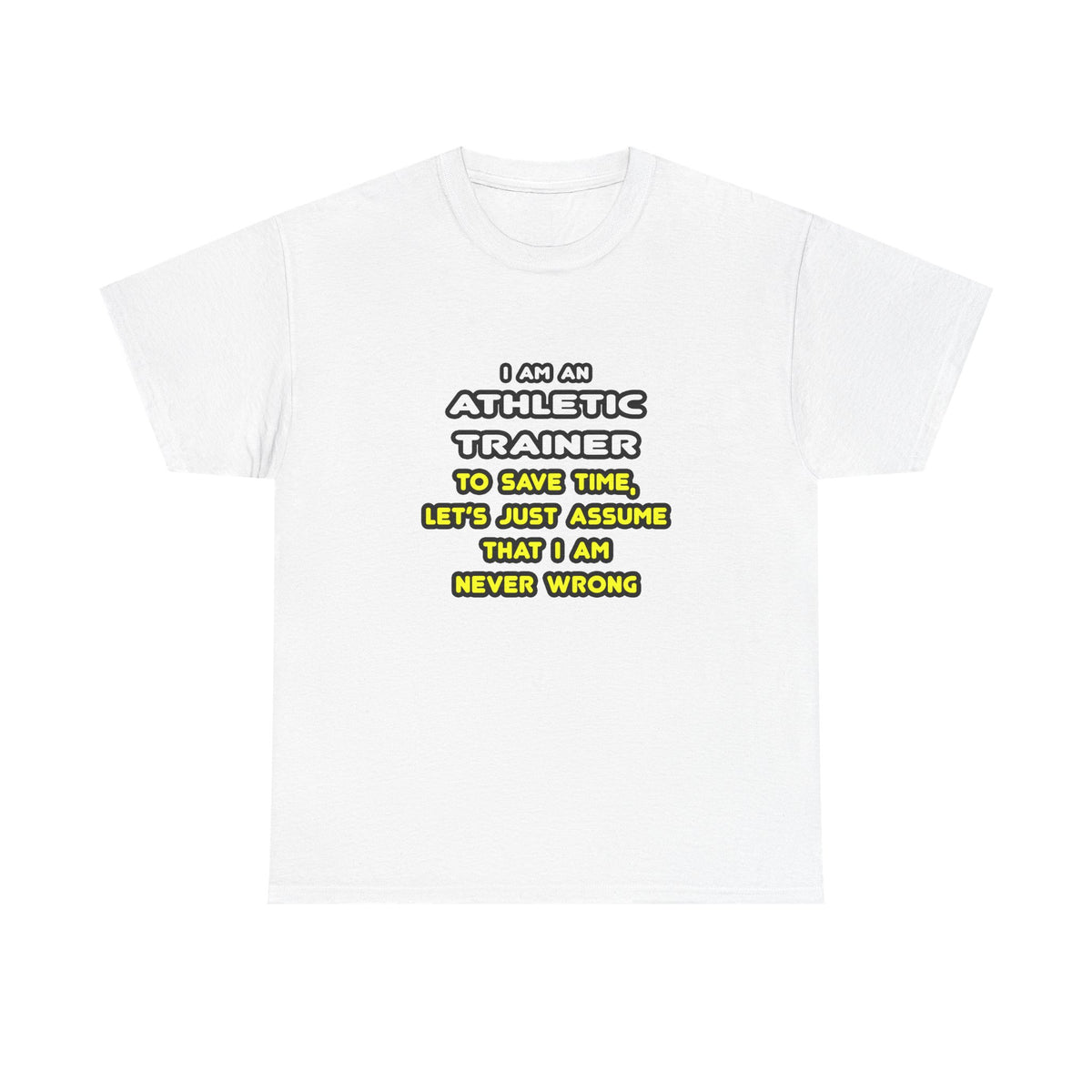 Funny Athletic Trainer T Shirts - Unisex Heavy Cotton Tee