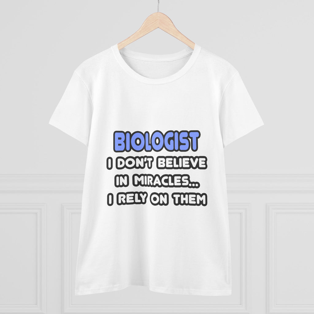 Miracles and Biologists - Women's Midweight Cotton Tee