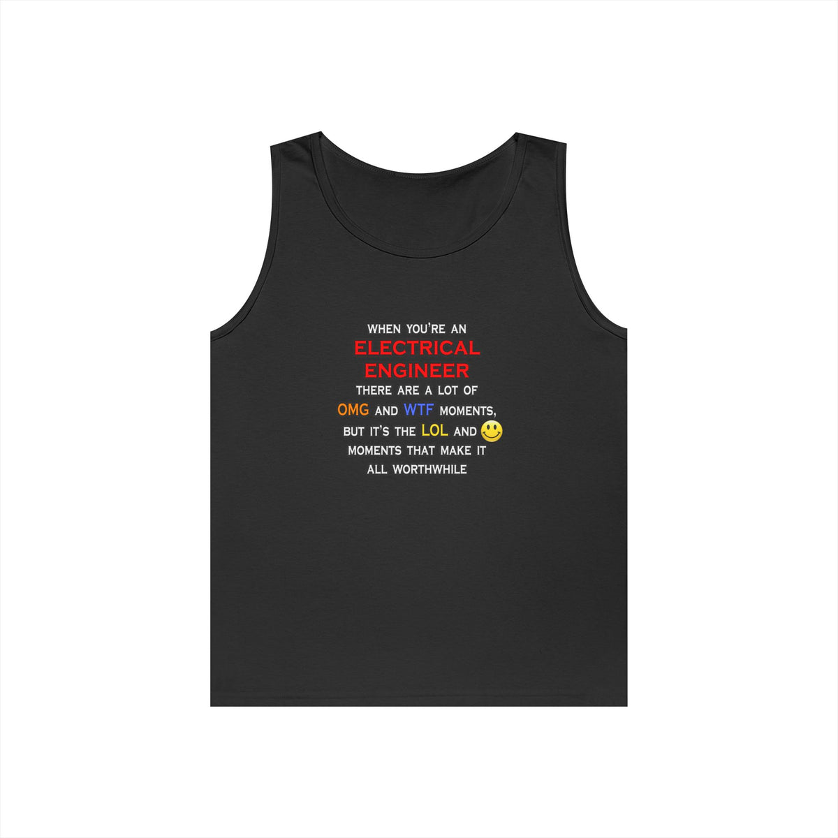 Funny Electrical Engineer ... OMG WTF LOL - Unisex Heavy Cotton Tank Top