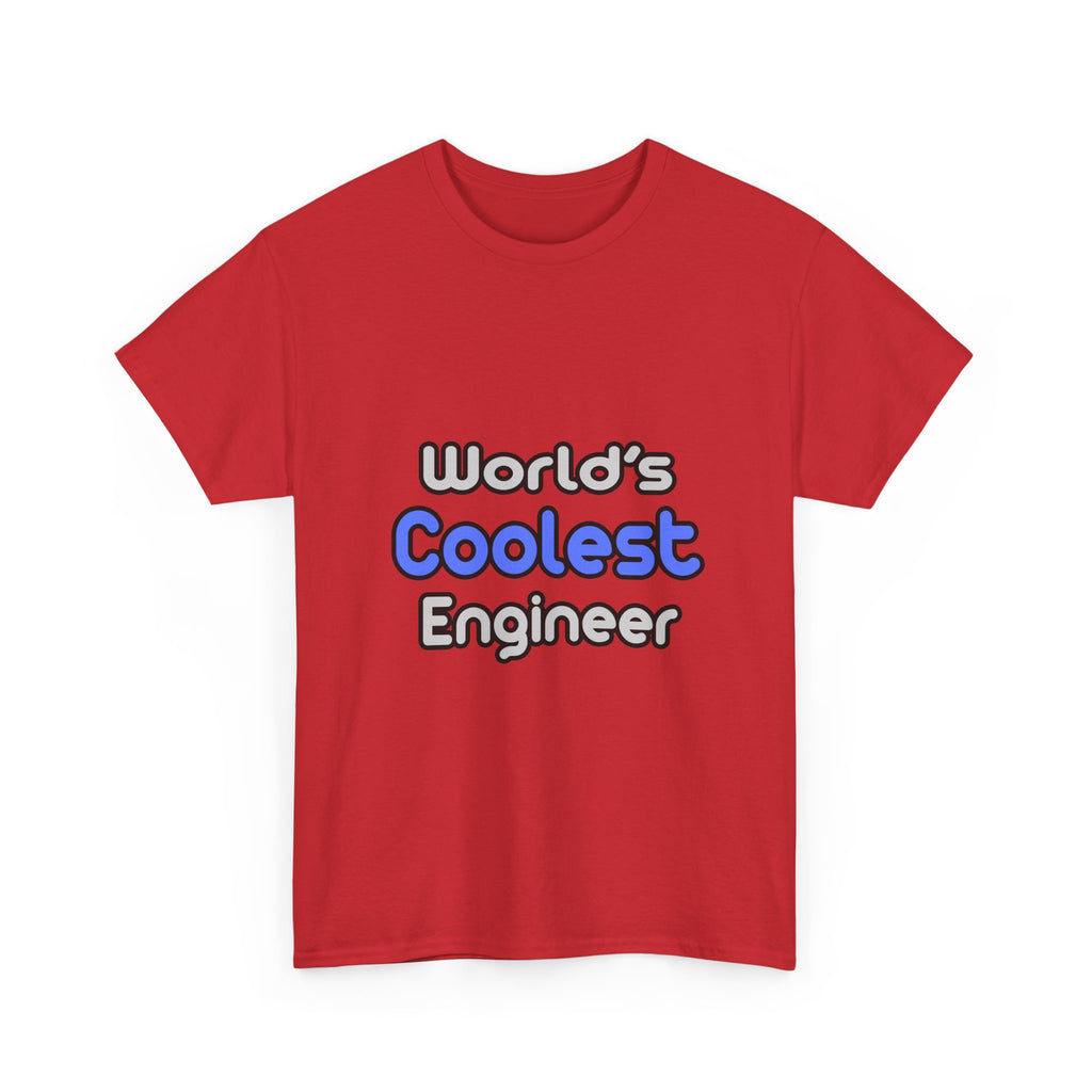 World's Coolest Engineer - Unisex Heavy Cotton Tee