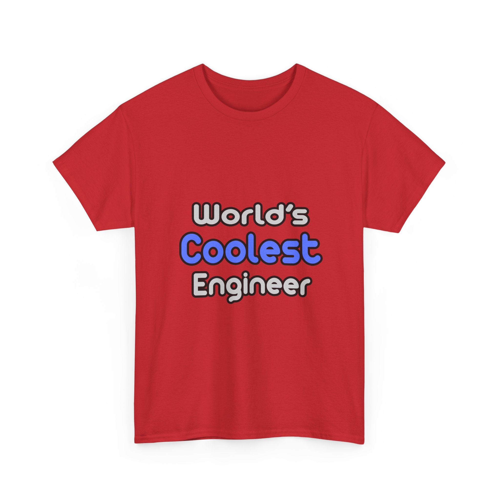 World's Coolest Engineer - Unisex Heavy Cotton Tee