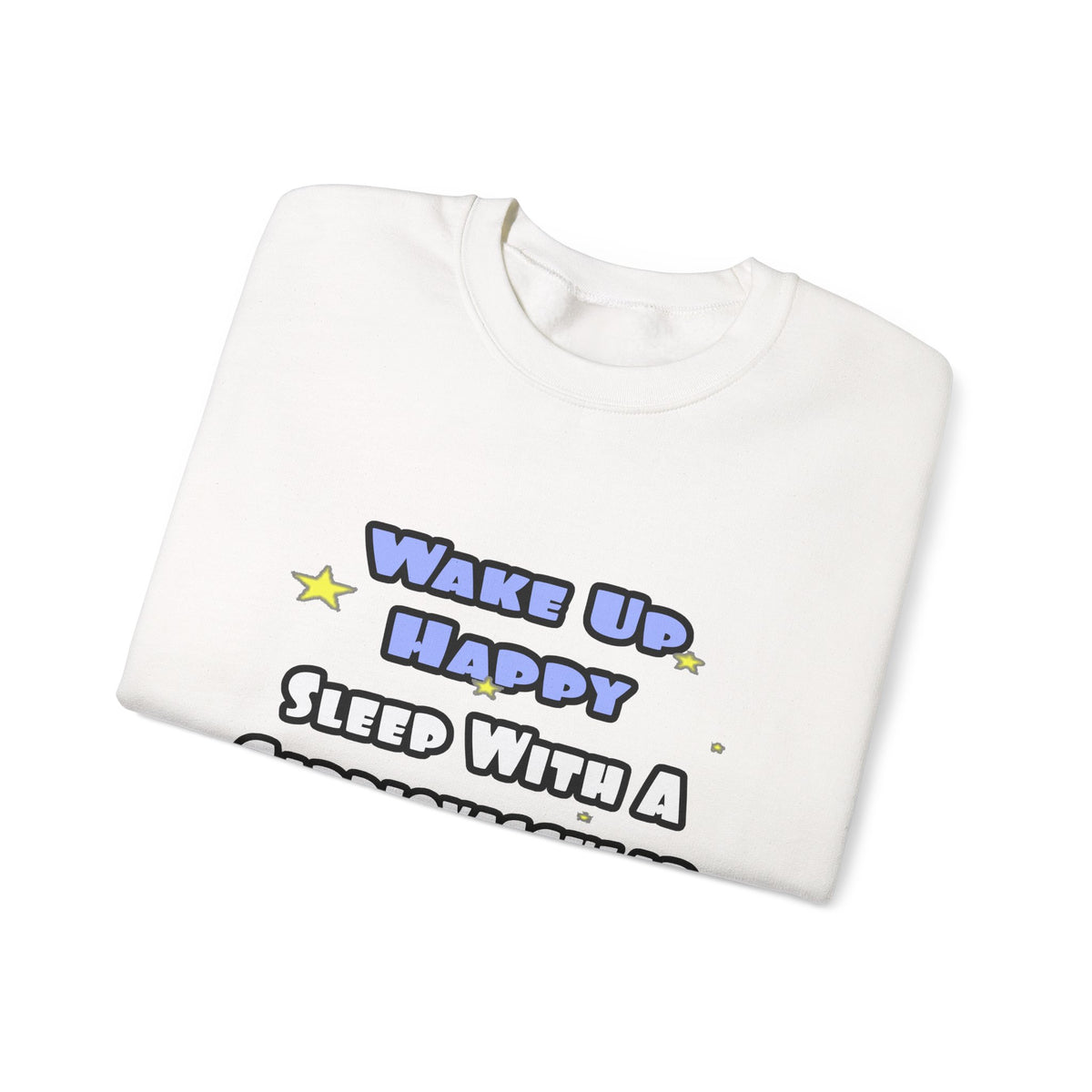 Wake Up Happy .. Sleep With Cardiovascular Tech - Unisex Heavy Blend™ Crewneck Sweatshirt