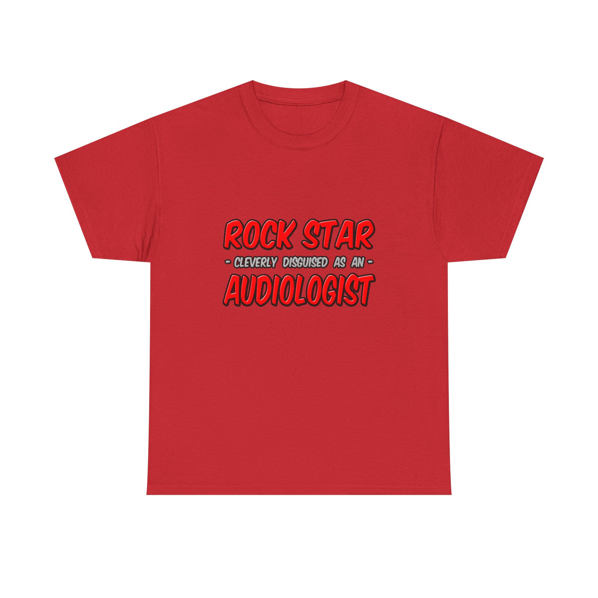 Rock Star...Audiologist - Unisex Heavy Cotton Tee