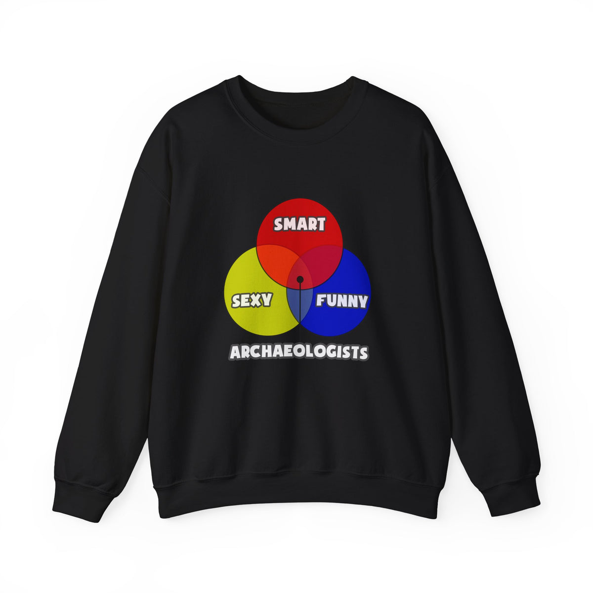 Venn Diagram .. Archaeologists - Unisex Heavy Blend™ Crewneck Sweatshirt