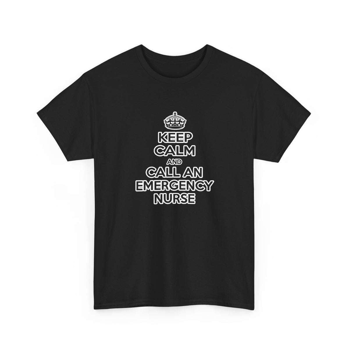 Keep Calm and Call an Emergency Nurse - Unisex Heavy Cotton Tee
