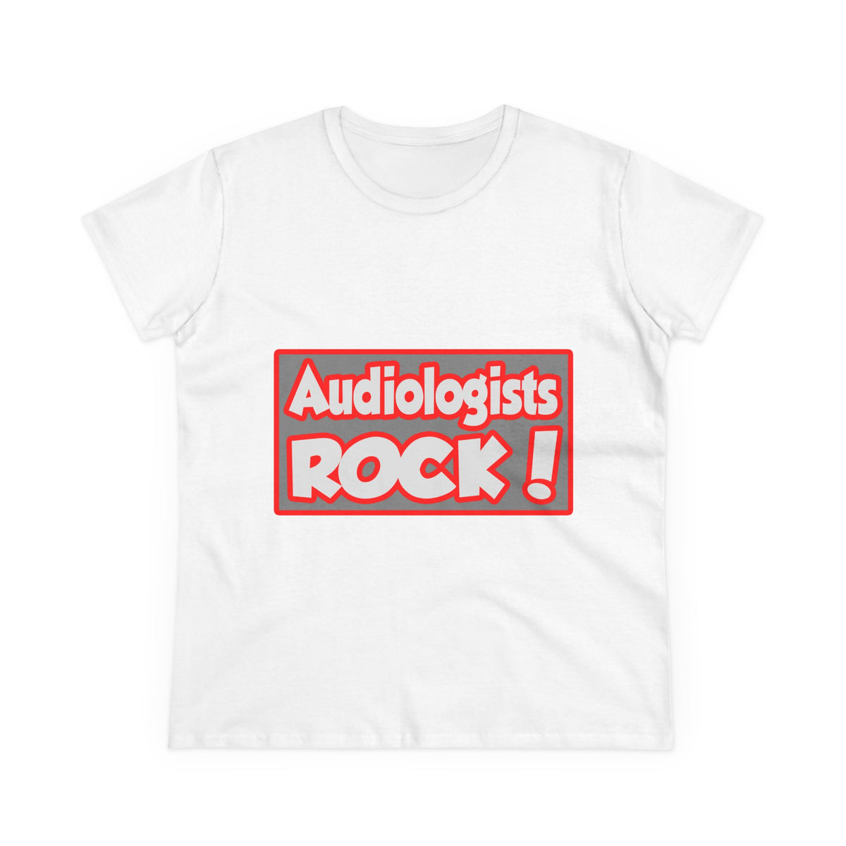 Audiologists Rock! - Women's Midweight Cotton Tee
