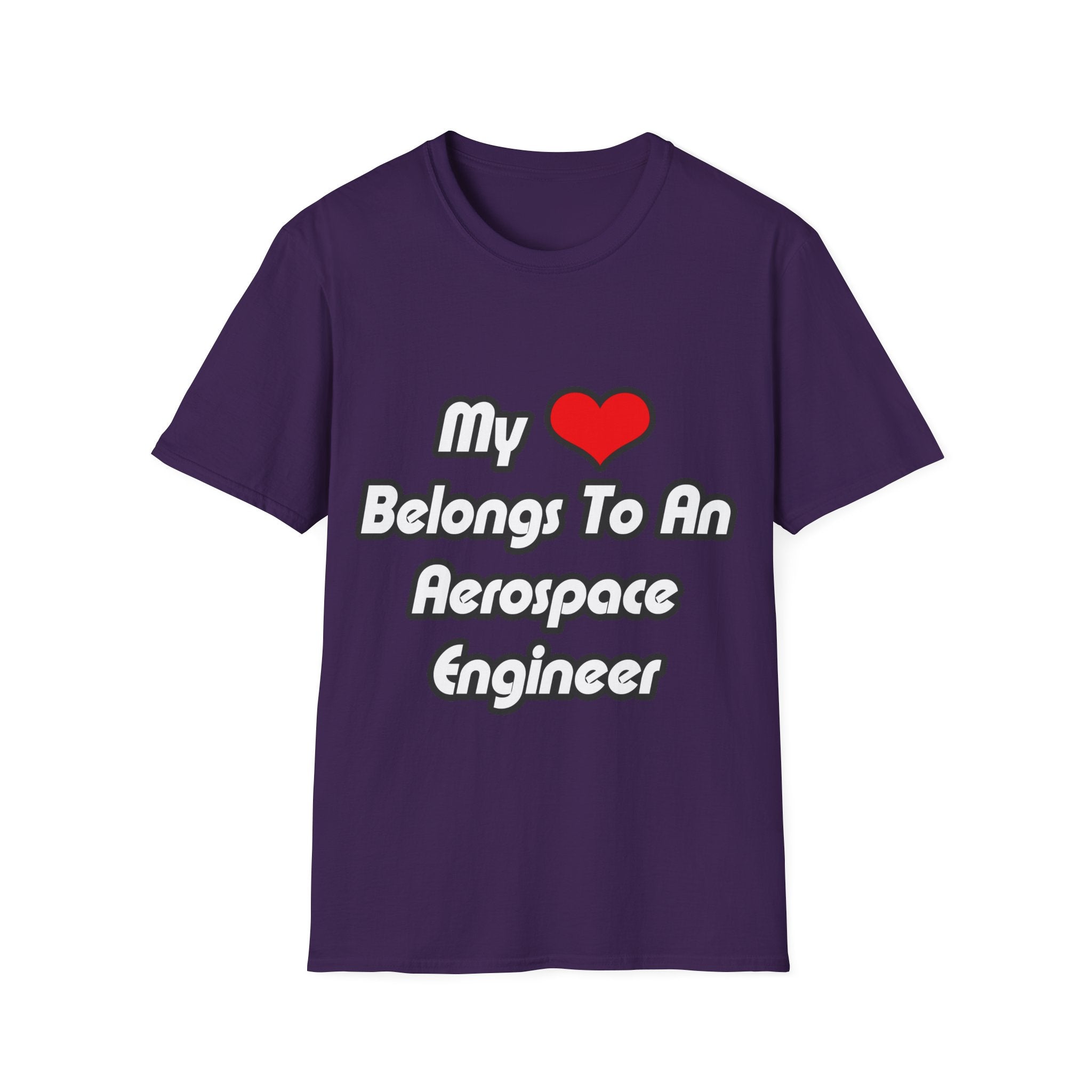 My Heart Belongs To An Aerospace Engineer - Unisex Softstyle T-Shirt