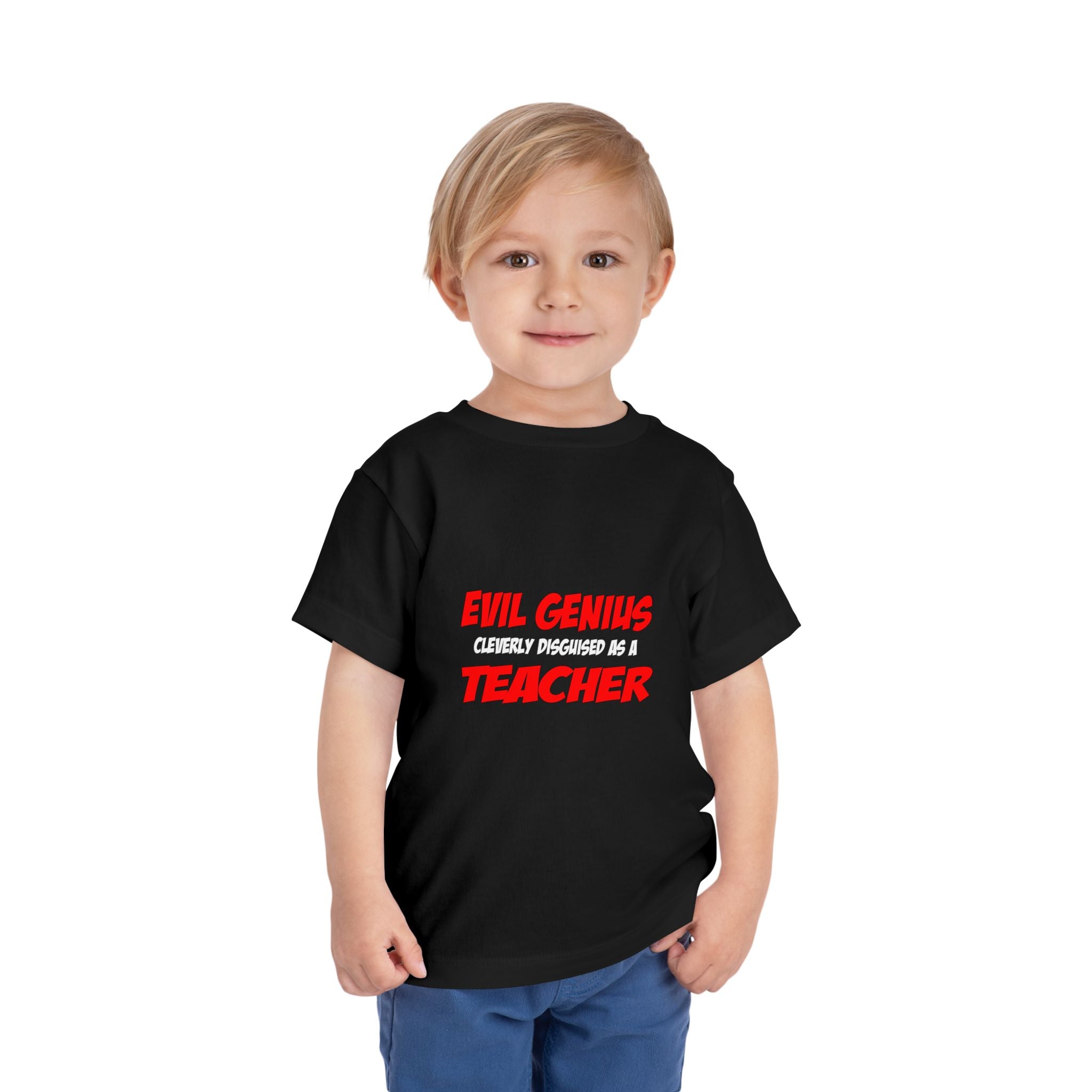 Evil Genius...Teacher - Toddler Short Sleeve Tee