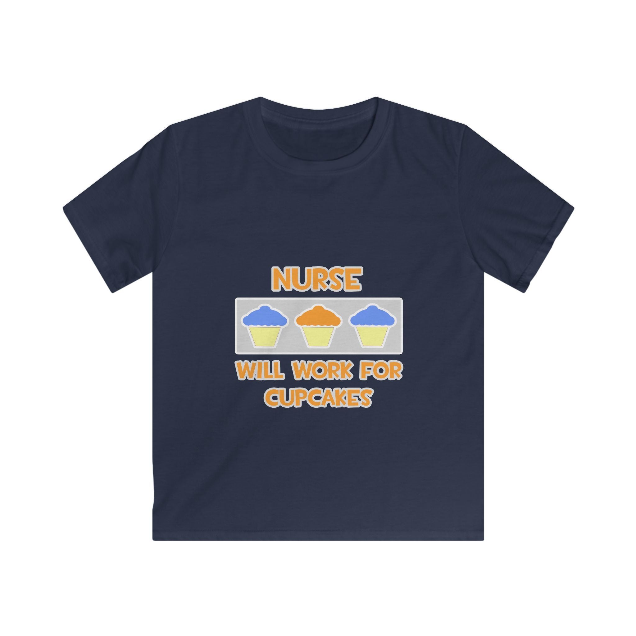 Nurse ... Will Work For Cupcakes - Kids Softstyle Tee