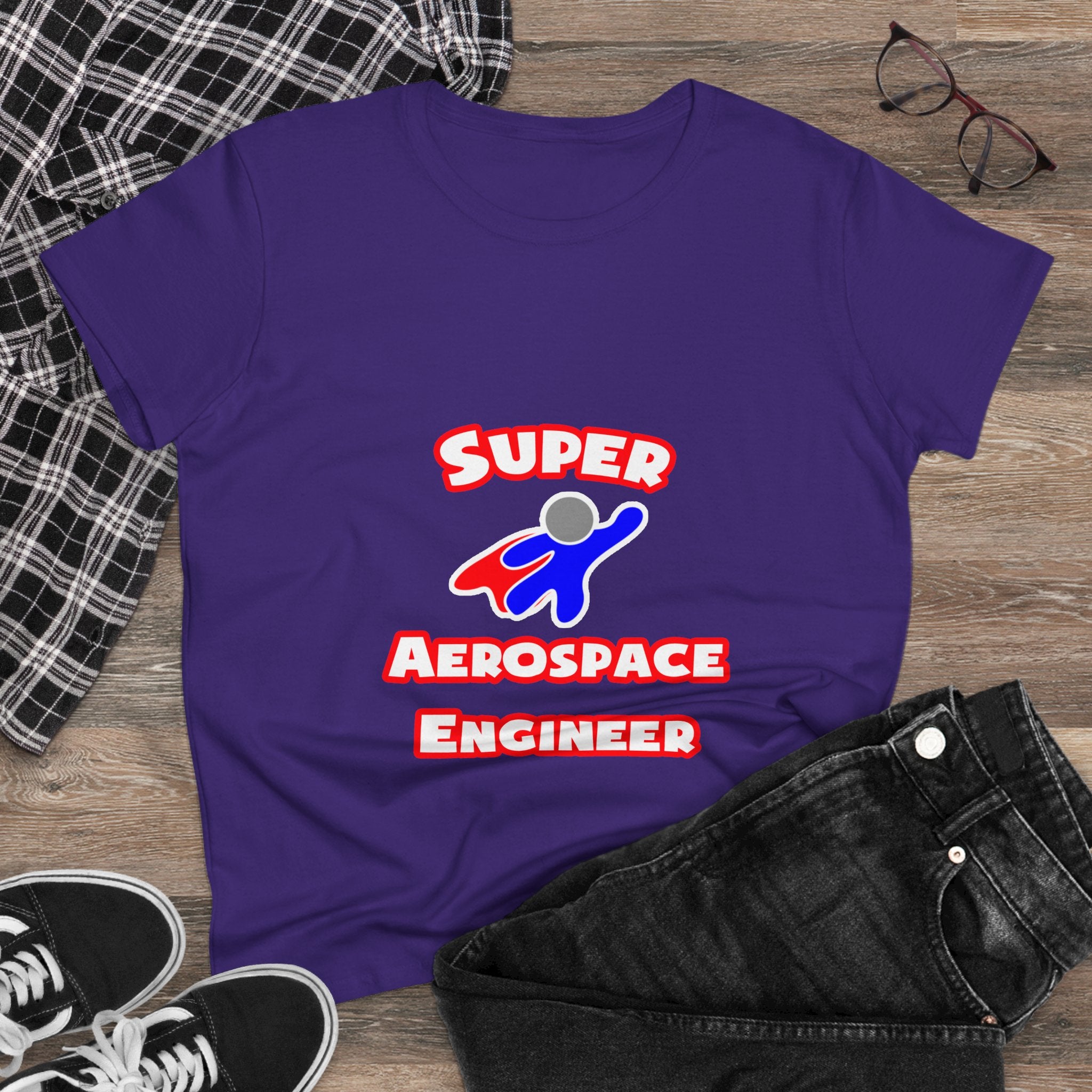 Super Aerospace Engineer - Women's Midweight Cotton Tee