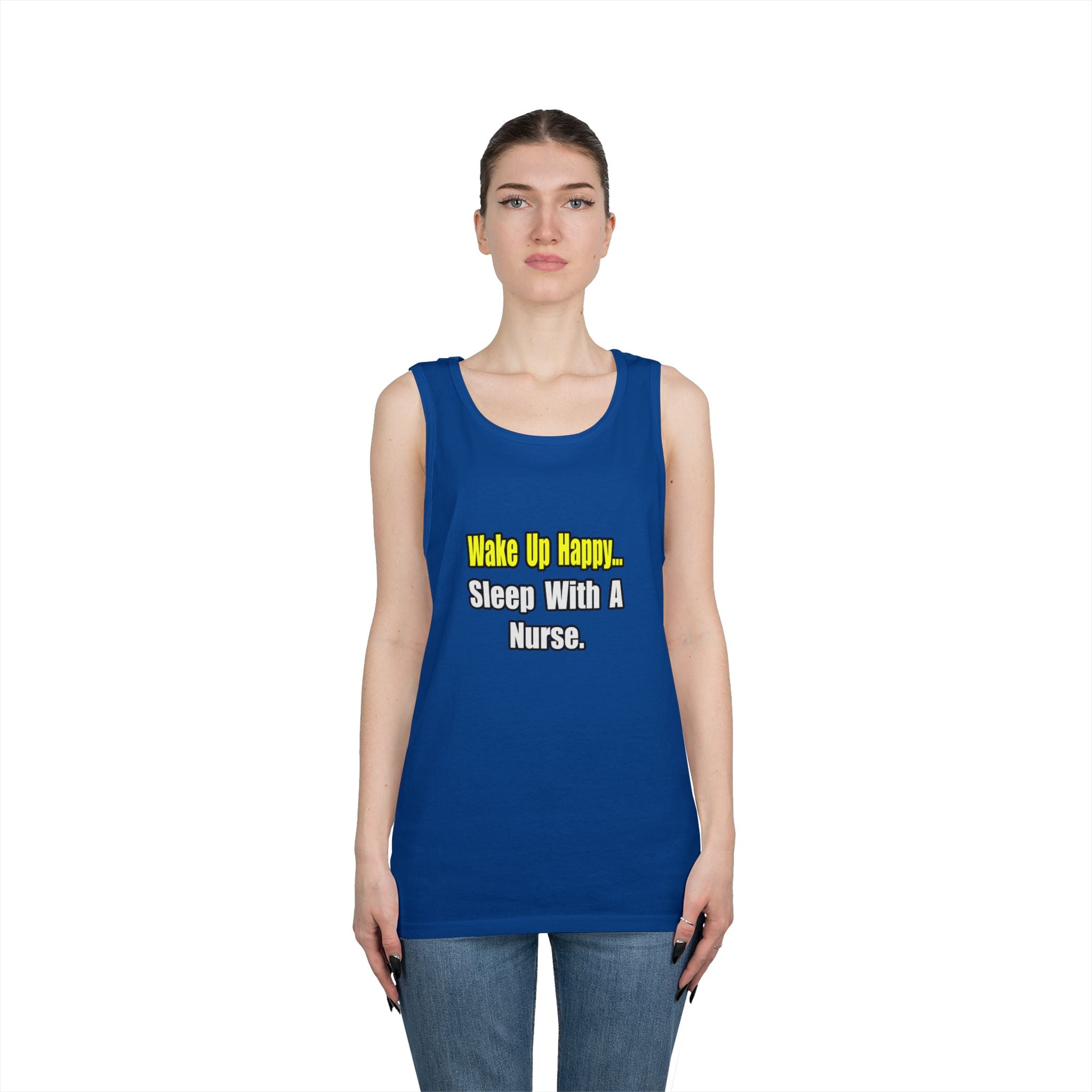Sleep With a Nurse - Unisex Heavy Cotton Tank Top