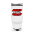 Superhero...Firefighter - Stainless Steel Travel Mug with Handle, 14oz