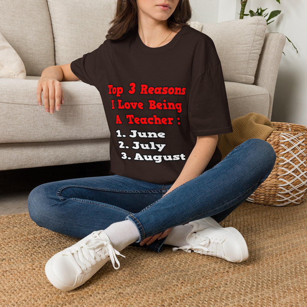 3 Reasons I Love Being a Teacher - Unisex Softstyle T-Shirt