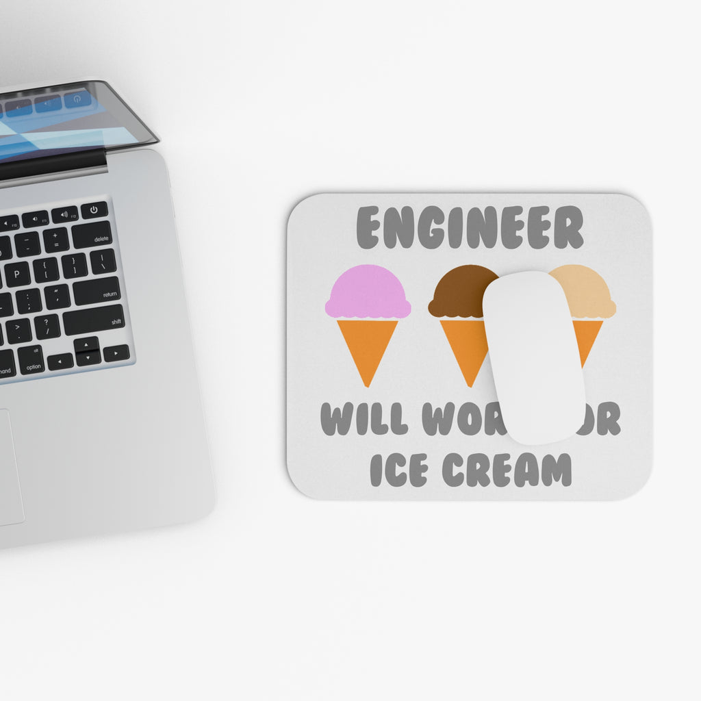 Engineer ... Will Work For Ice Cream - Mouse Pad (Rectangle)