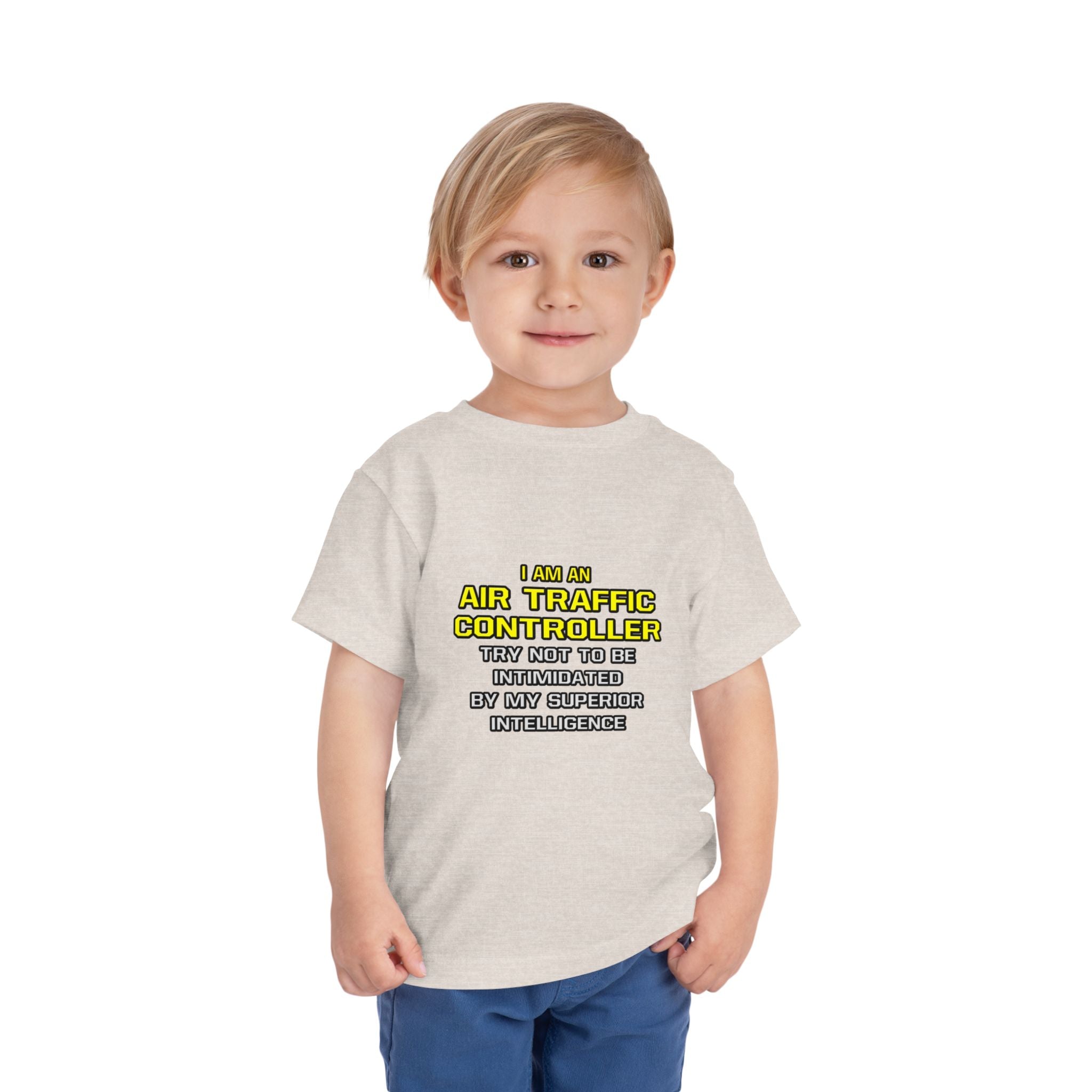 Air Traffic Controller...Superior Intelligence - Toddler Short Sleeve Tee