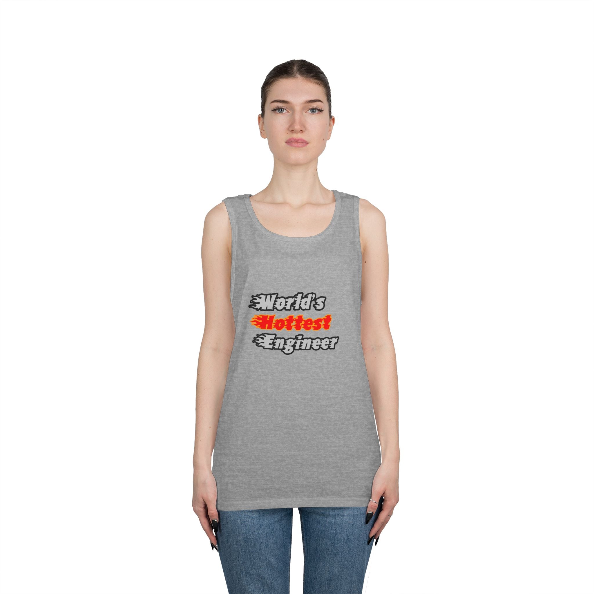 World's Hottest Engineer - Unisex Heavy Cotton Tank Top