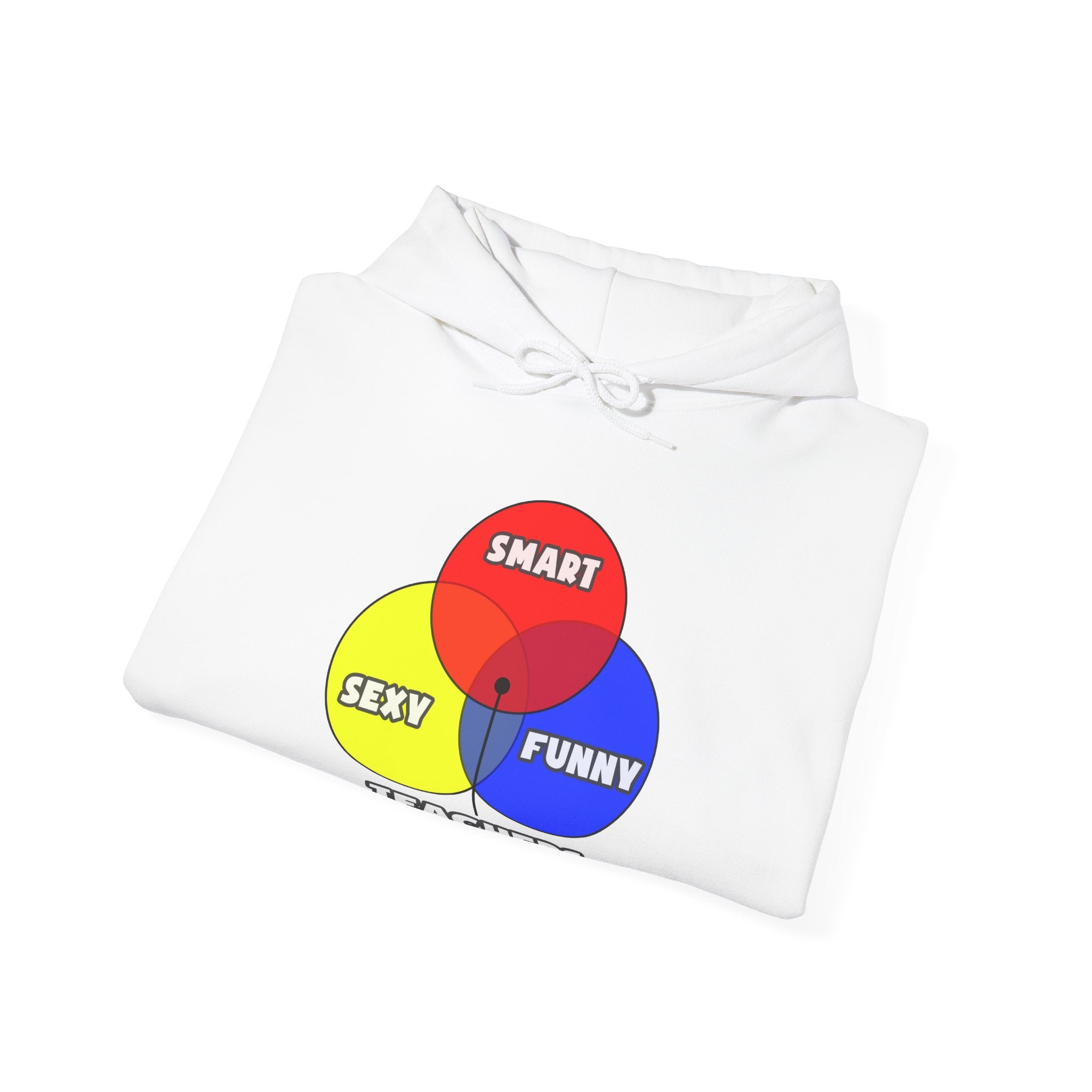 Venn Diagram .. Teachers - Unisex Heavy Blend™ Hooded Sweatshirt