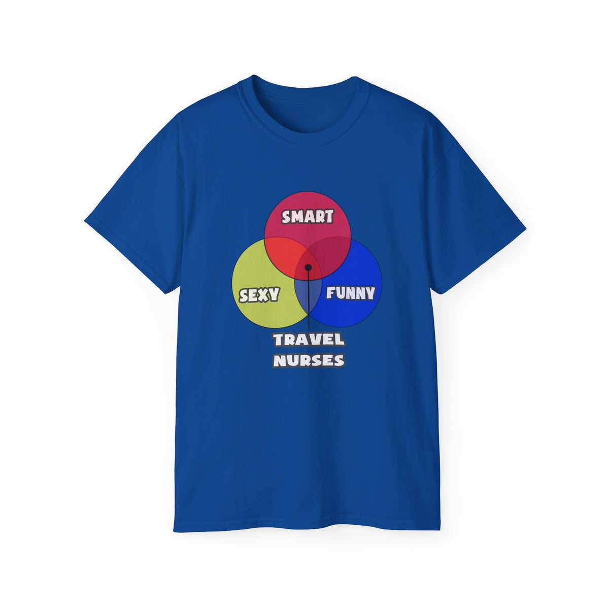 Venn Diagram .. Travel Nurses - Unisex Ultra Cotton Tee