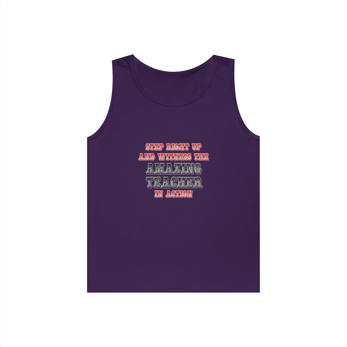Amazing Teacher In Action - Unisex Heavy Cotton Tank Top