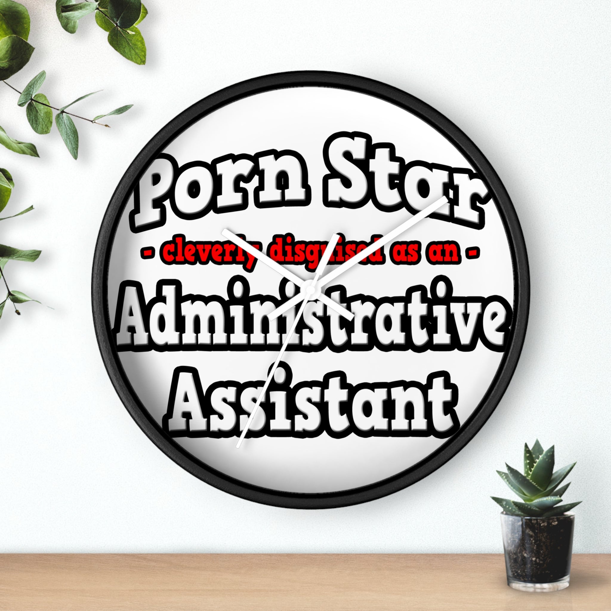 Porn Star...Administrative Assistant - Wall Clock