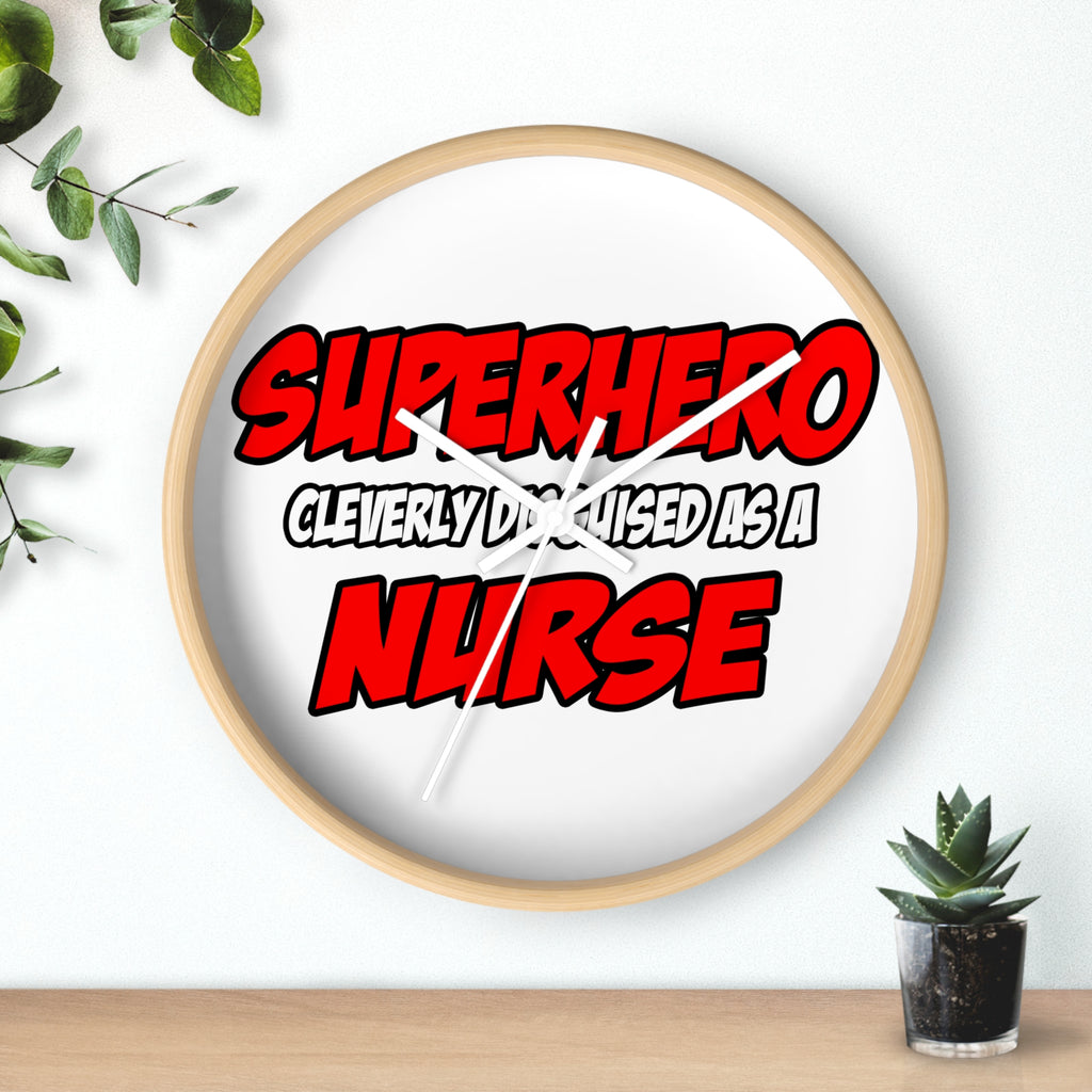 Superhero...Nurse - Wall Clock